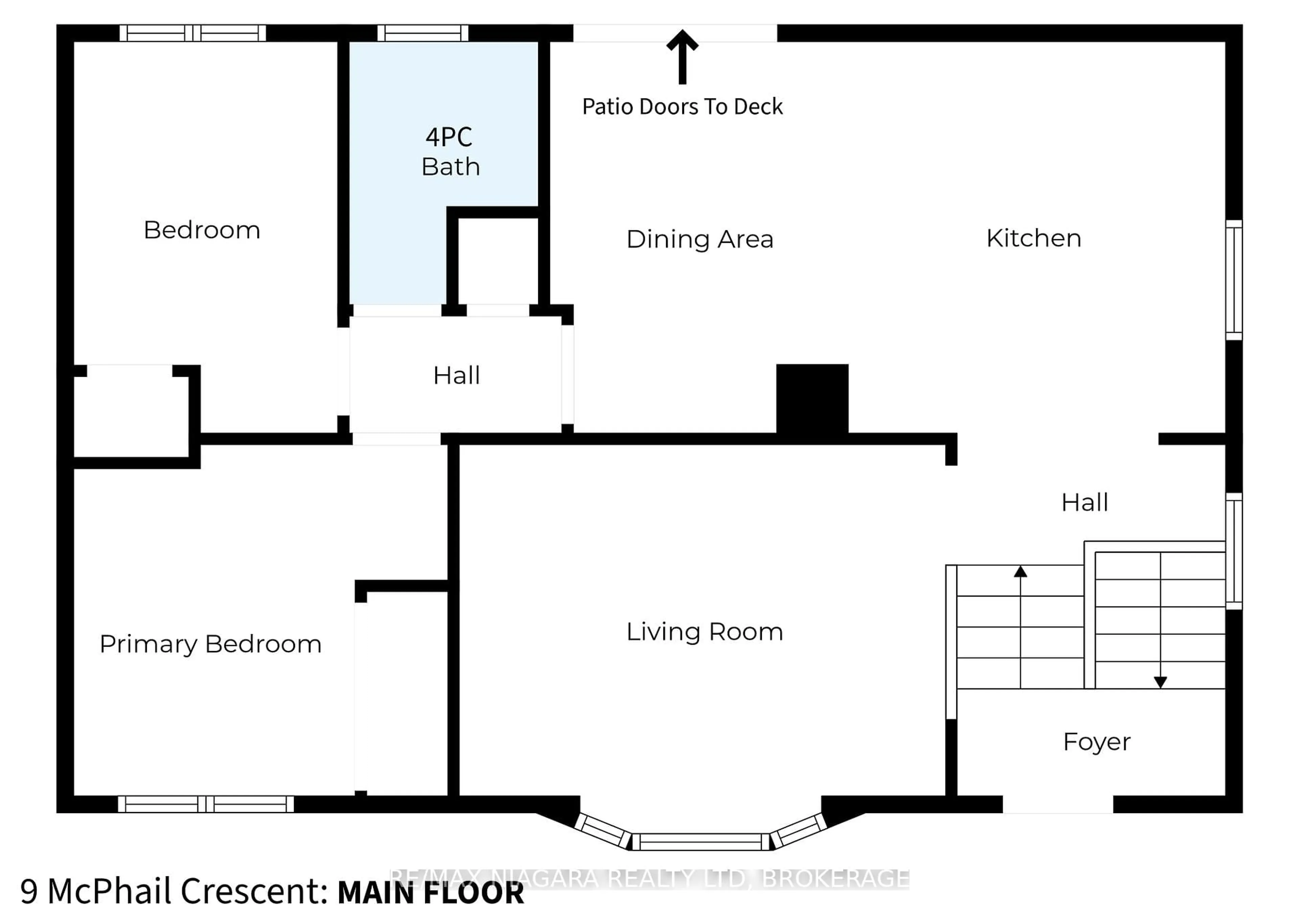 Floor plan for 9 McPhail Cres, St. Catharines Ontario L2P 3G3