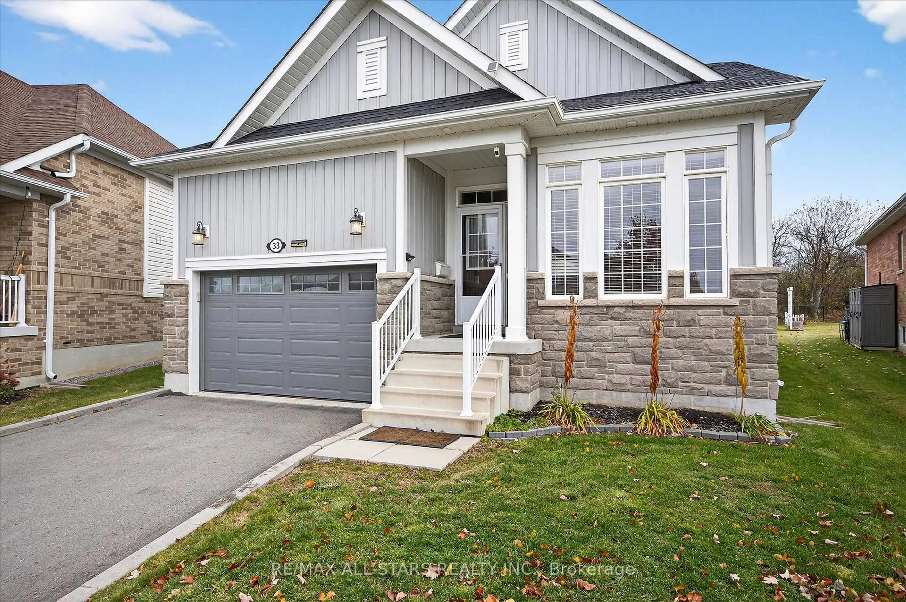 Home with vinyl exterior material, street for 33 Deacon Cres, Kawartha Lakes Ontario K9V 1C3
