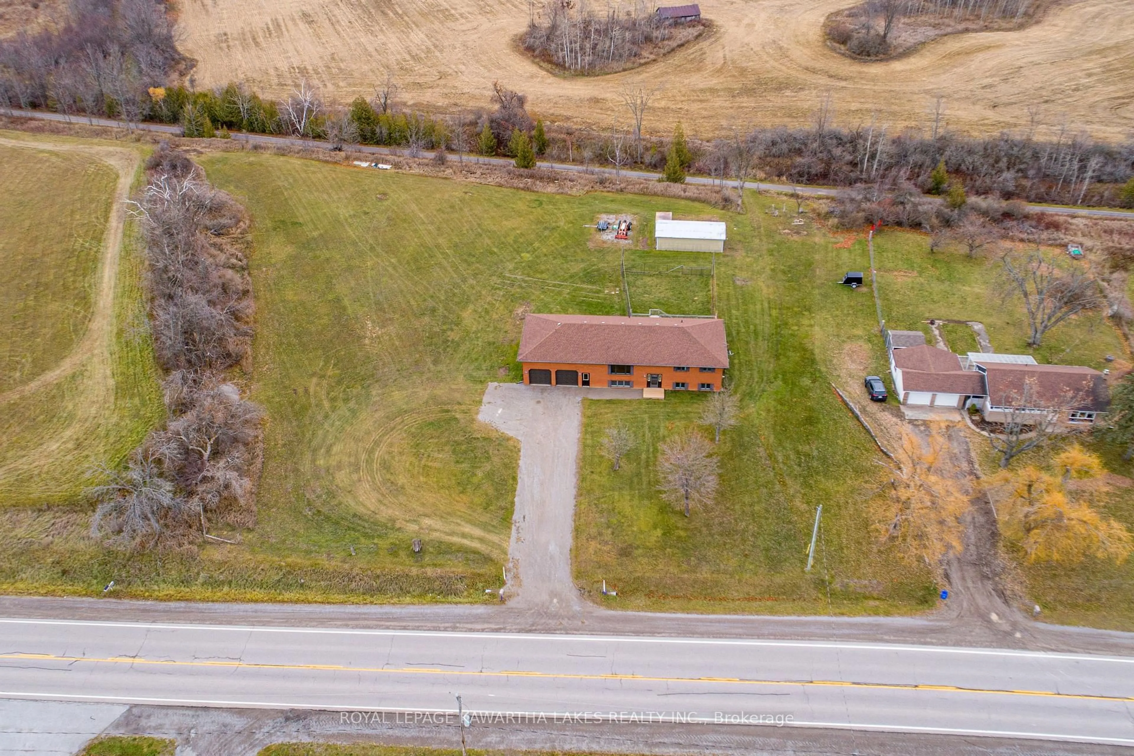 A pic from outside/outdoor area/front of a property/back of a property/a pic from drone, unknown for 4170 Hwy 35, Kawartha Lakes Ontario K0M 1G0