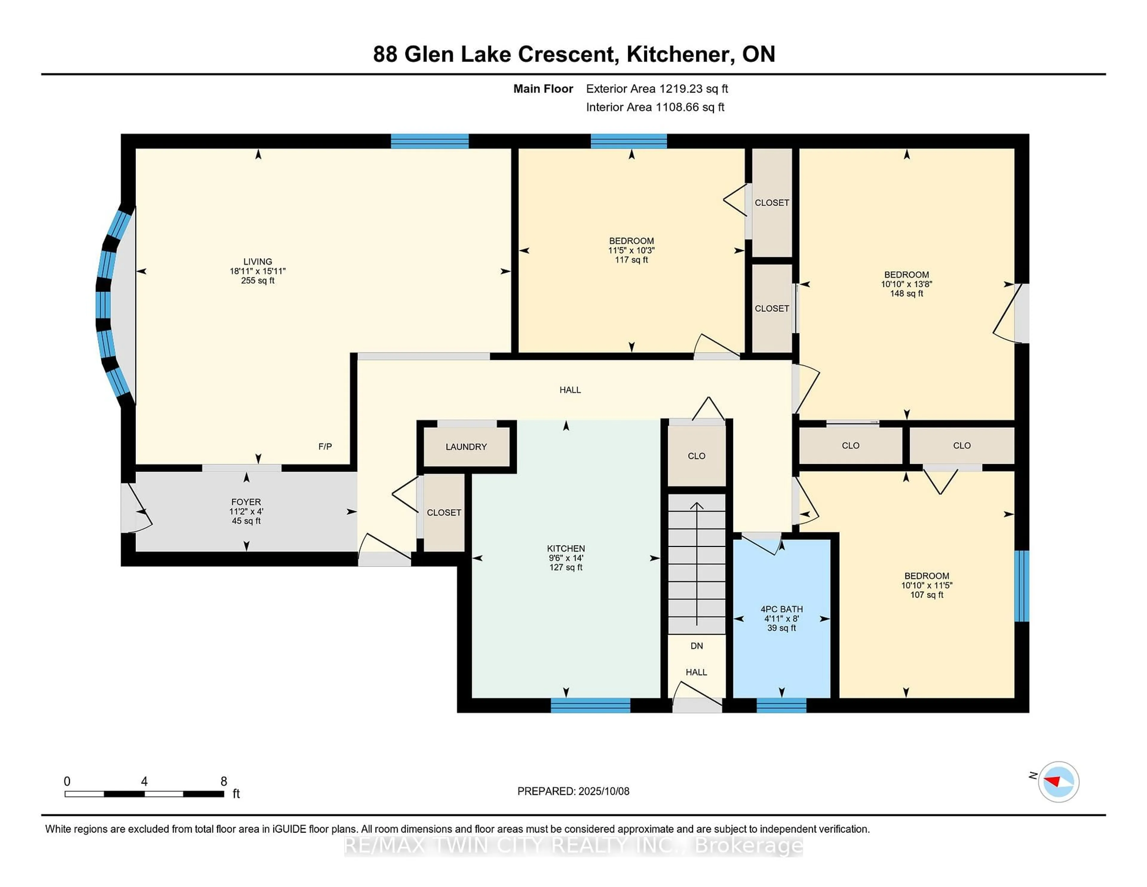 Floor plan for 88 Glen Lake Cres, Kitchener Ontario N2N 1C5