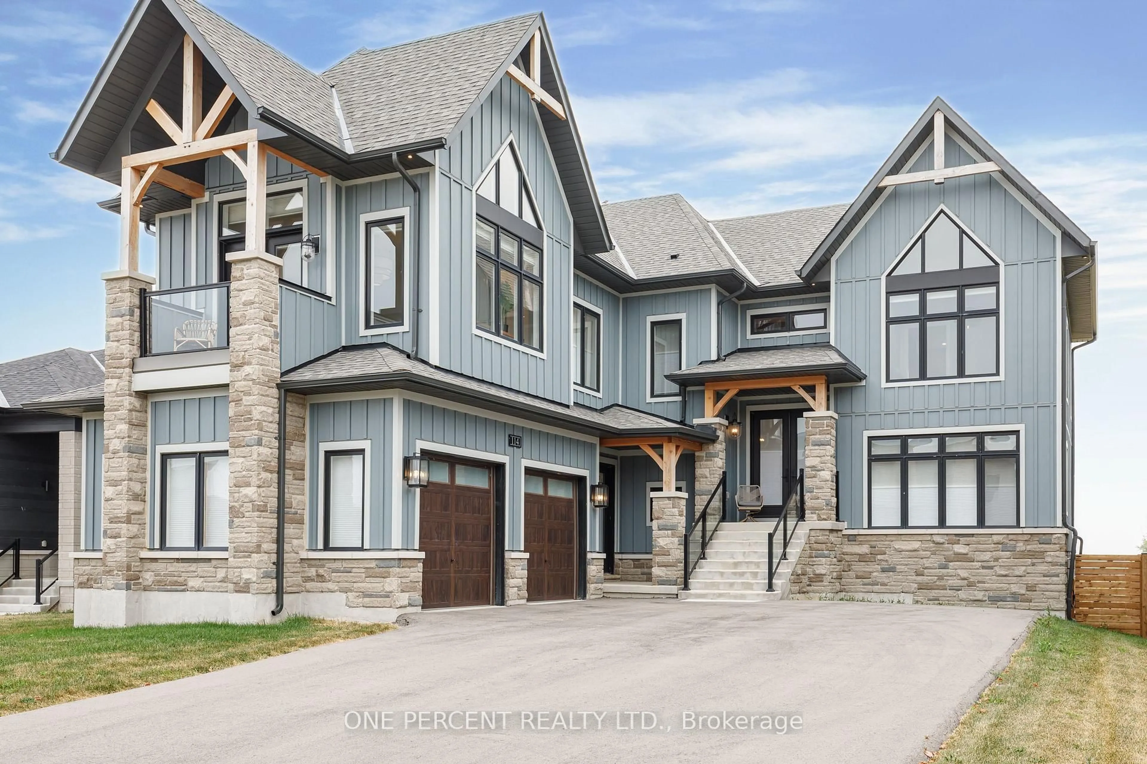 Home with brick exterior material, street for 114 Cattail Cres, Blue Mountains Ontario L9Y 4X5