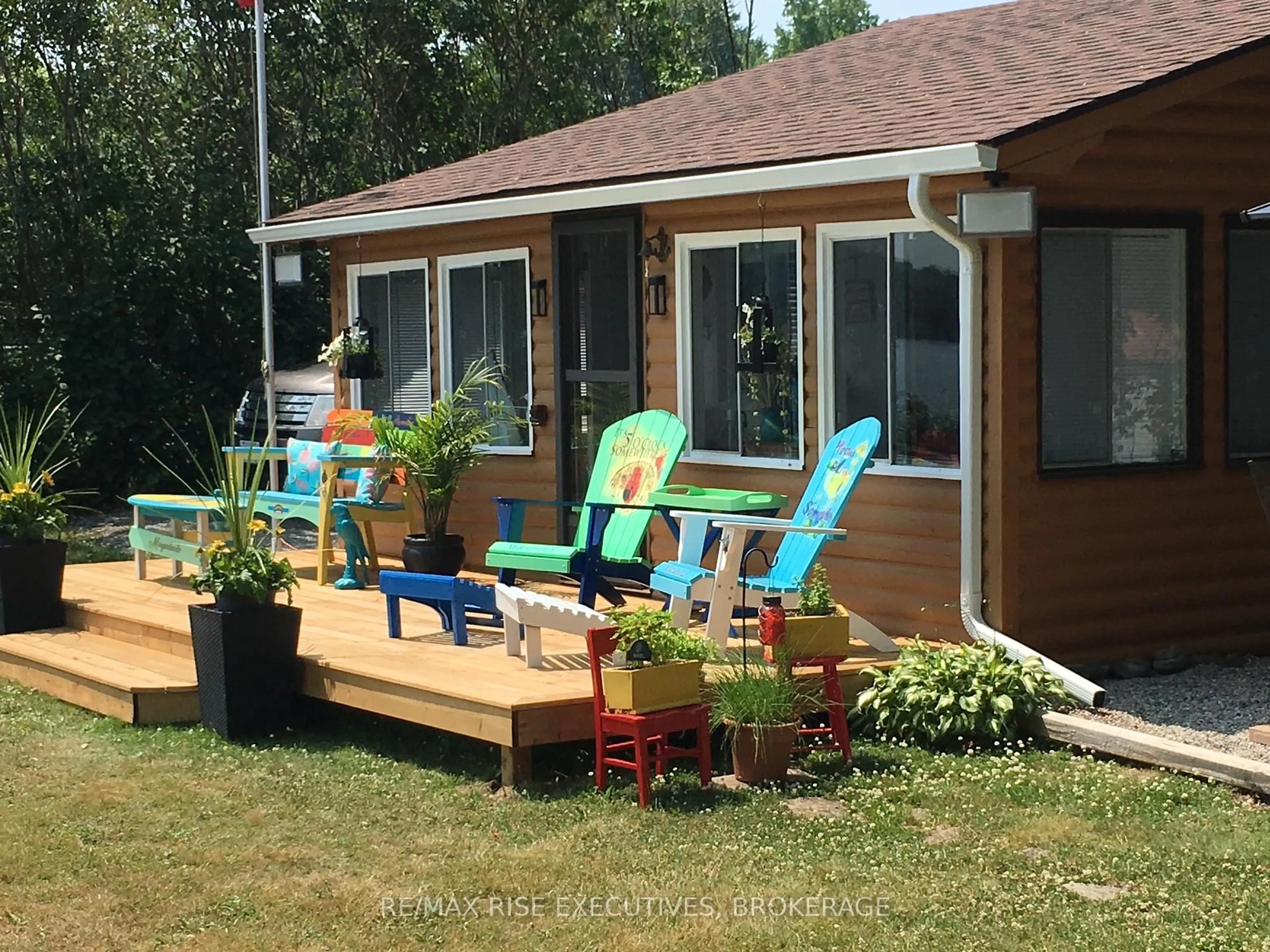 Patio, water/lake/river/ocean view for 5065 Lower Round Lake Rd, Battersea Ontario K0H 1H0