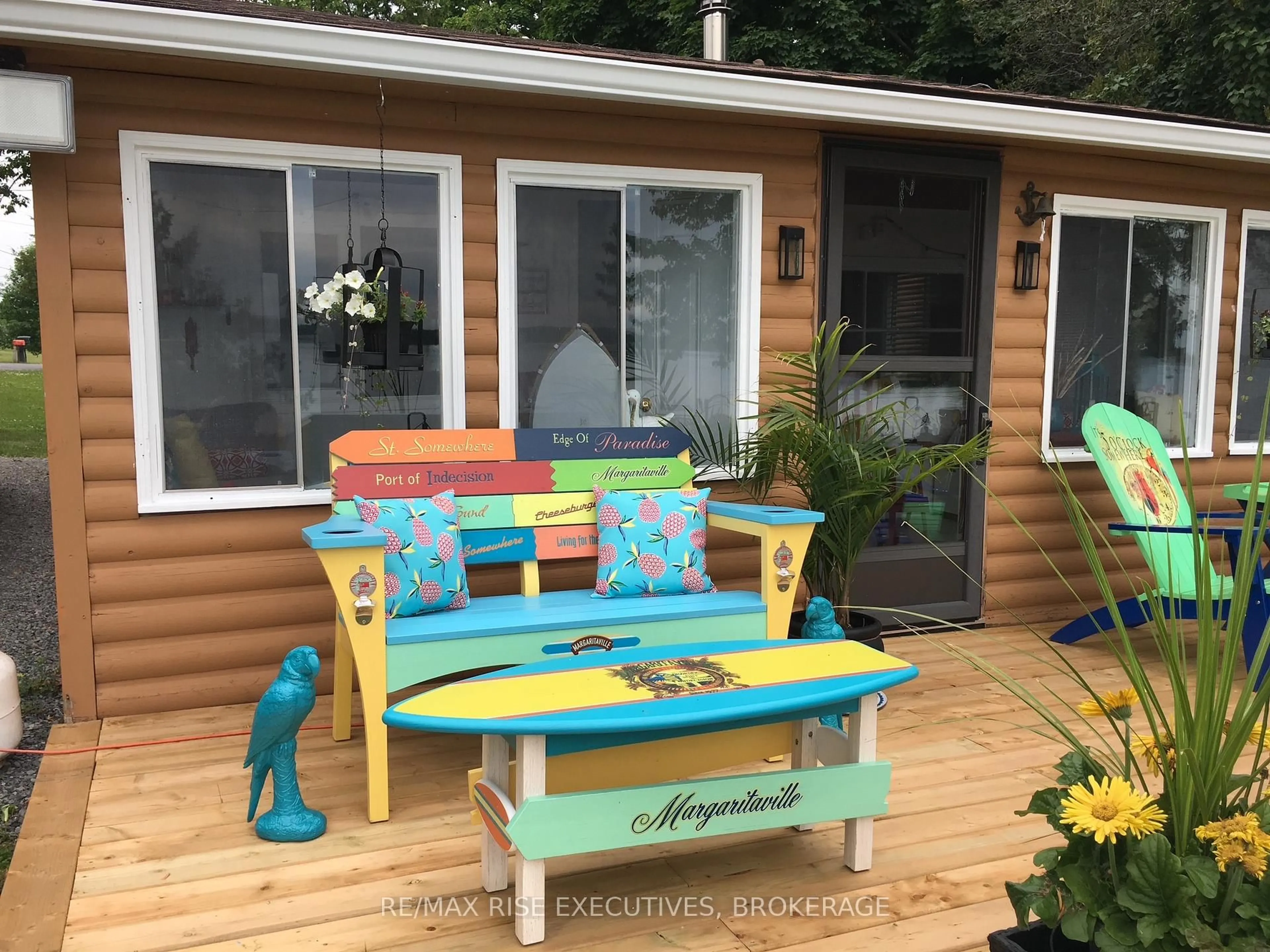 Patio, water/lake/river/ocean view for 5065 Lower Round Lake Rd, Battersea Ontario K0H 1H0