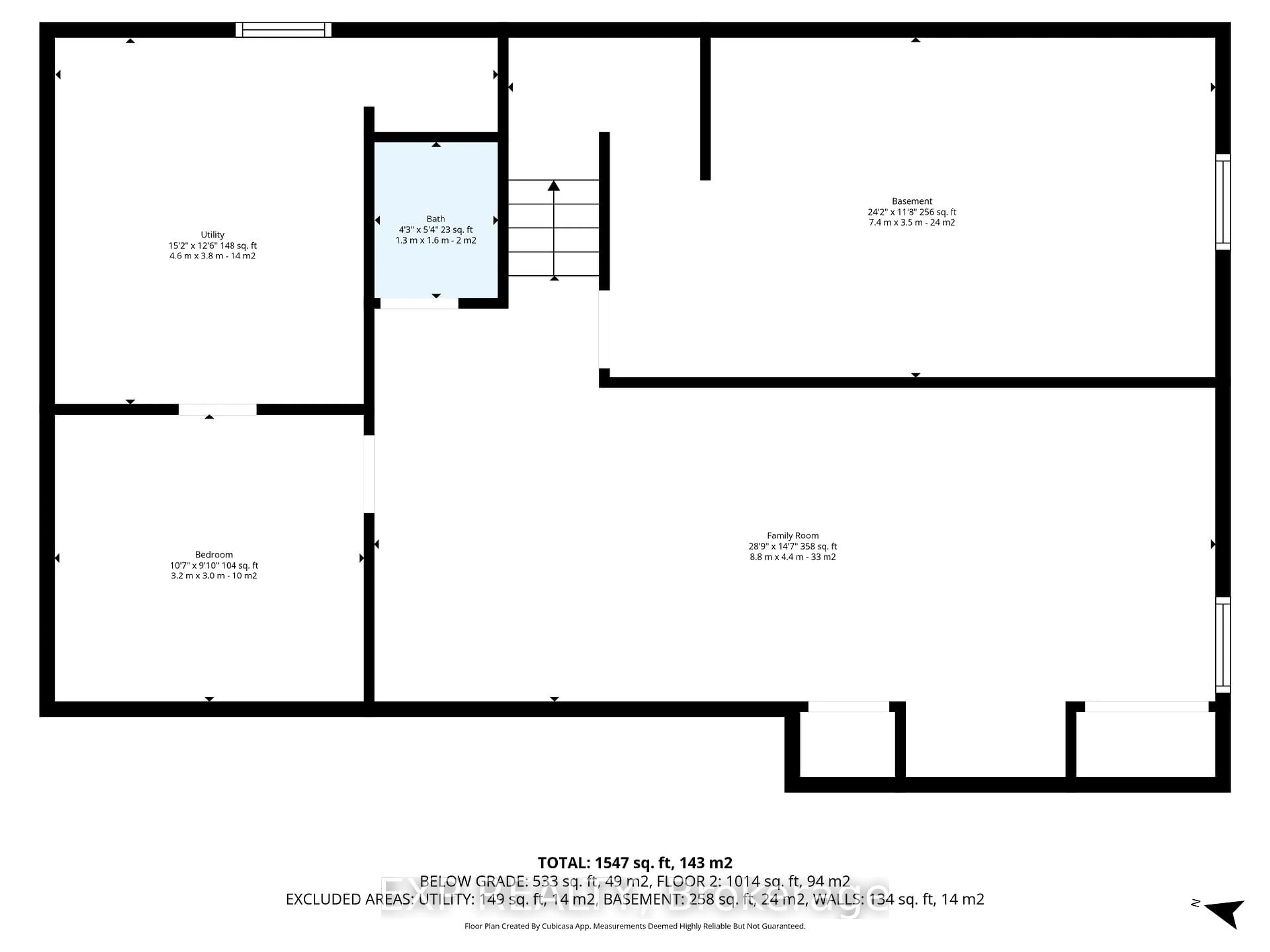 Floor plan for 504 Thessaly Circ, Ottawa Ontario K1H 5W5