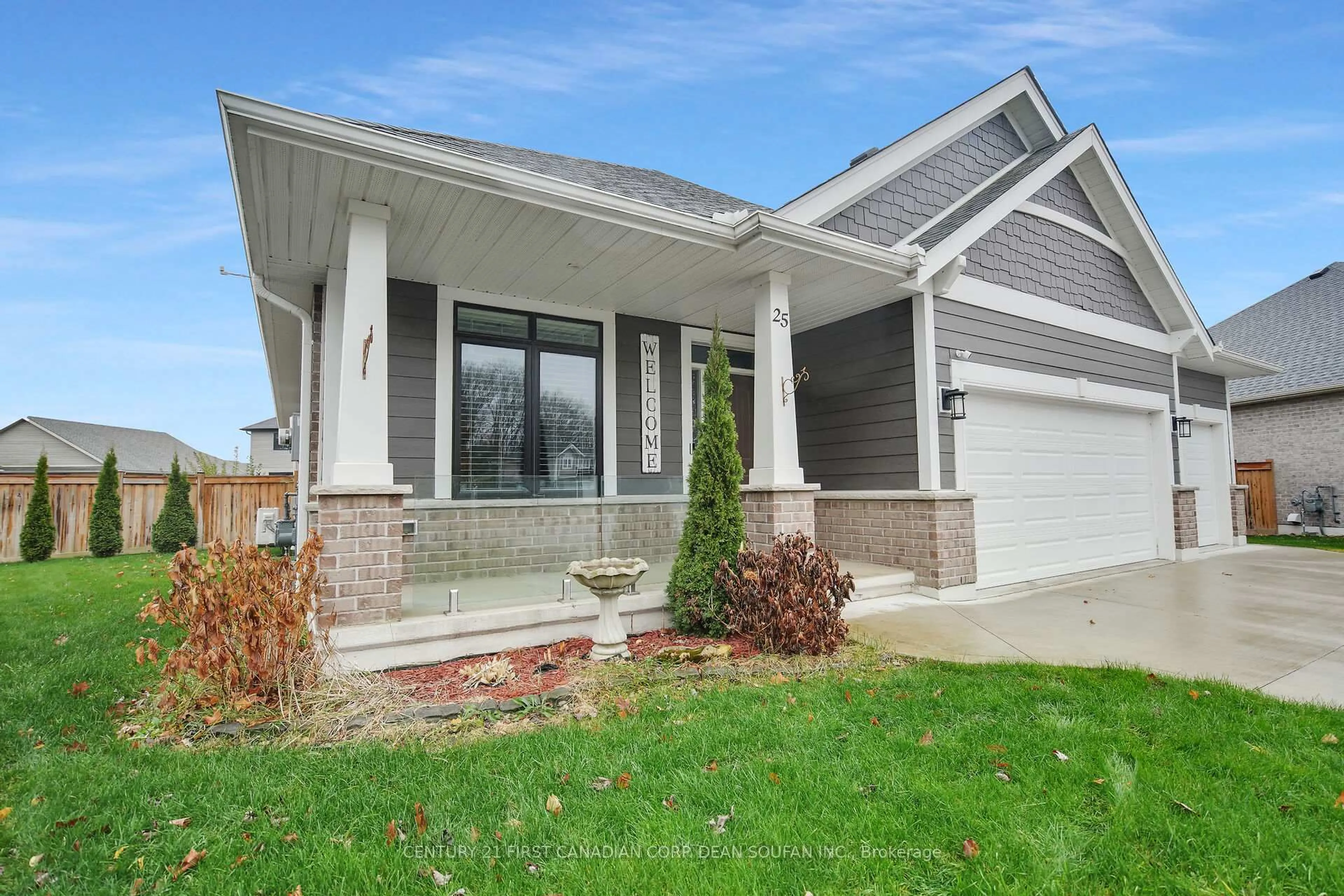 Home with brick exterior material, street for 25 Birchall Lane, St. Thomas Ontario N5R 0J1