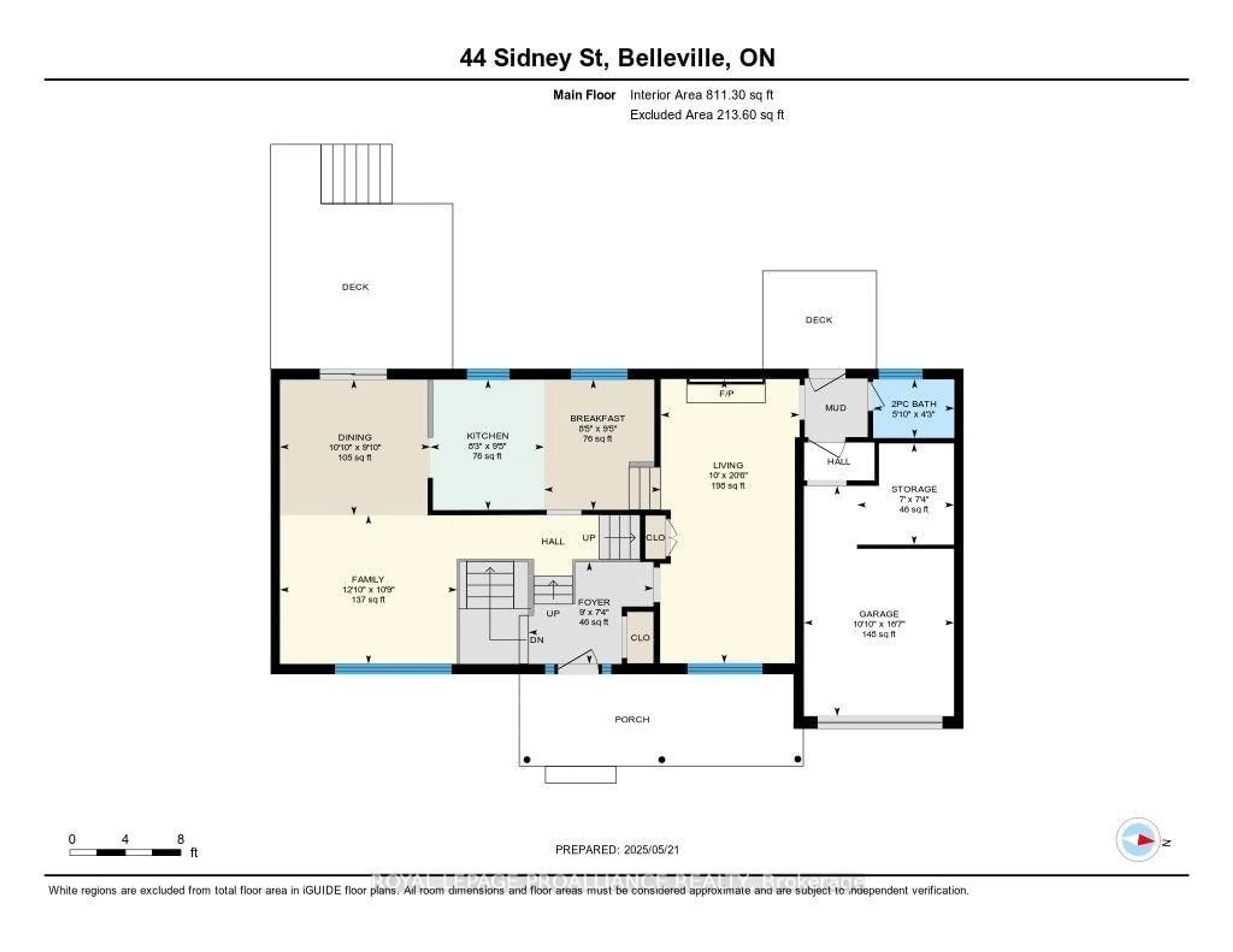 Floor plan for 44 Sidney St, Belleville Ontario K8P 3Y8