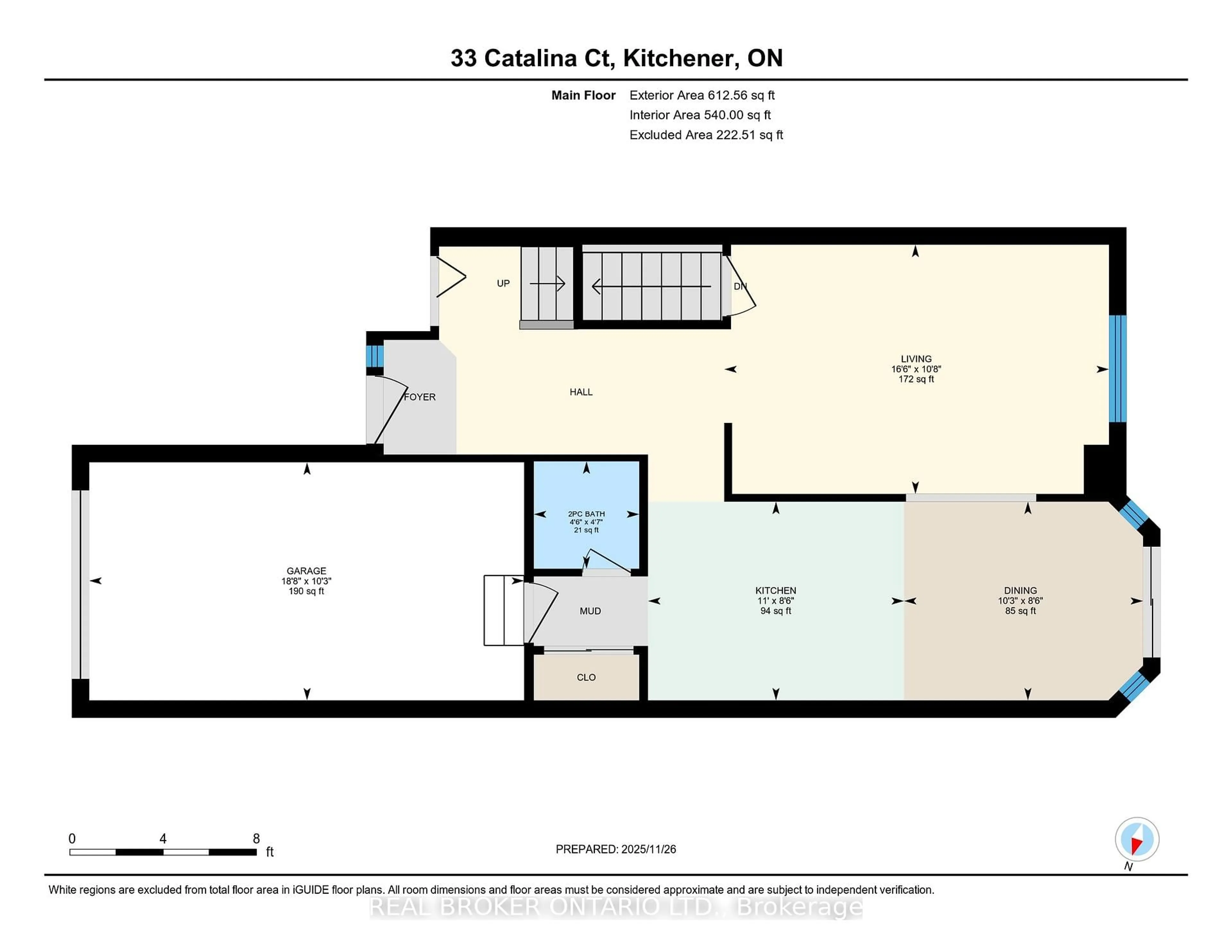 Floor plan for 38 Catalina Crt, Kitchener Ontario N2M 5L9