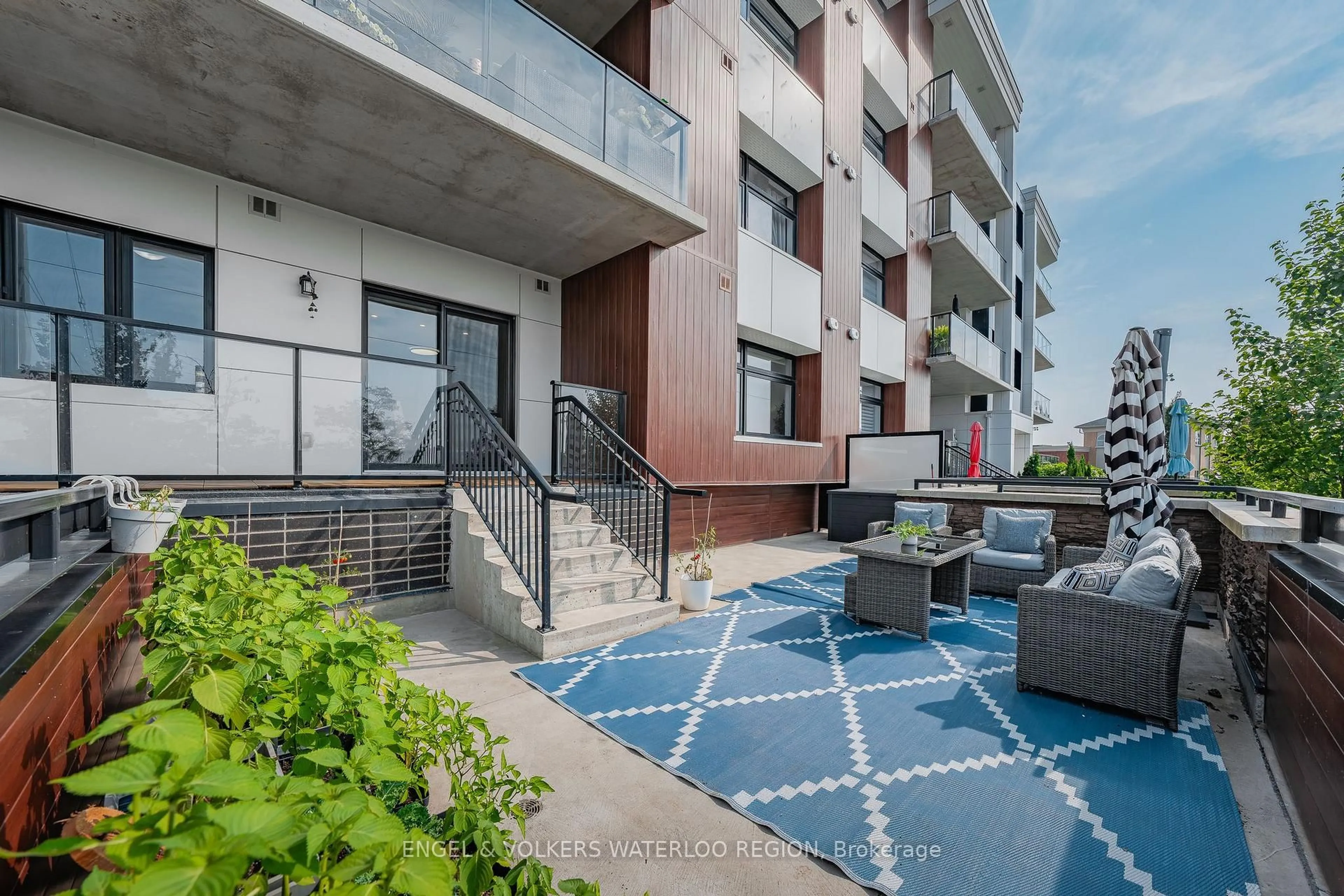 Patio, street for 245 Grey Silo Rd #105, Waterloo Ontario N2K 0G6