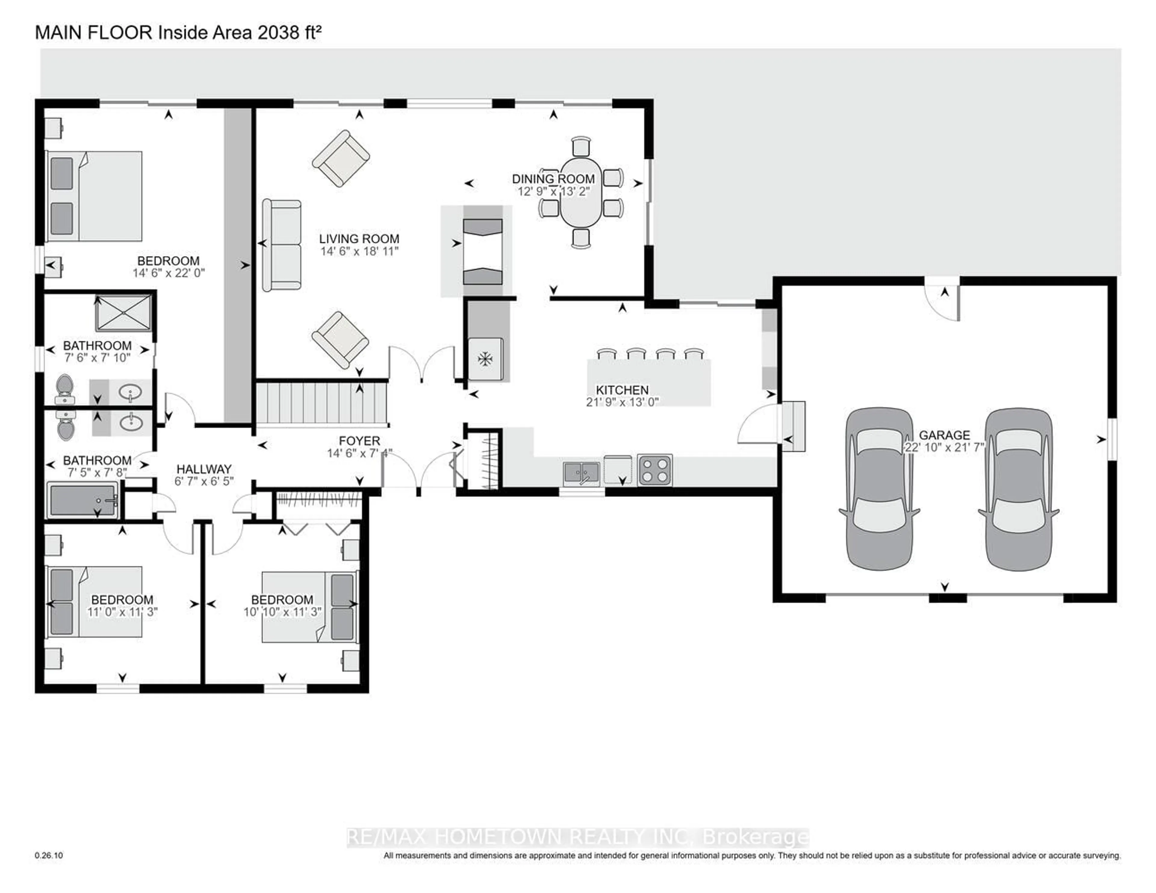 Floor plan for 1111 Burnside Dr, Augusta Ontario K6V 5T1