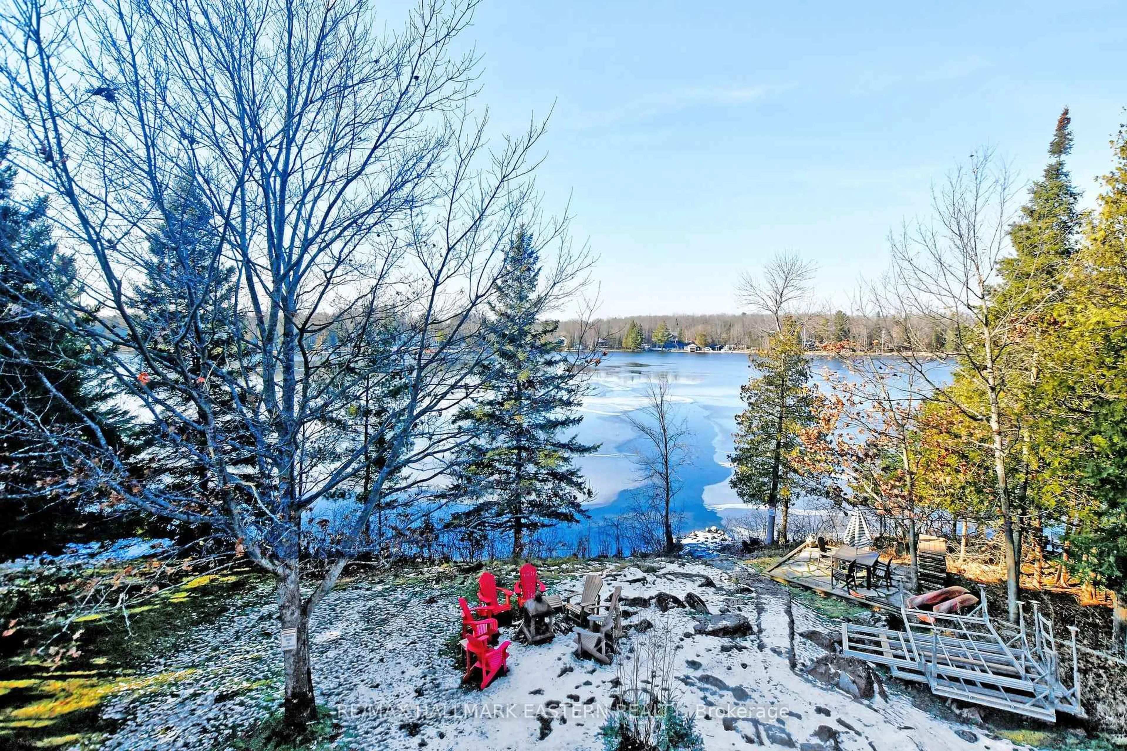Patio, water/lake/river/ocean view for 326 Indian Point Rd, Kawartha Lakes Ontario K0M 1K0