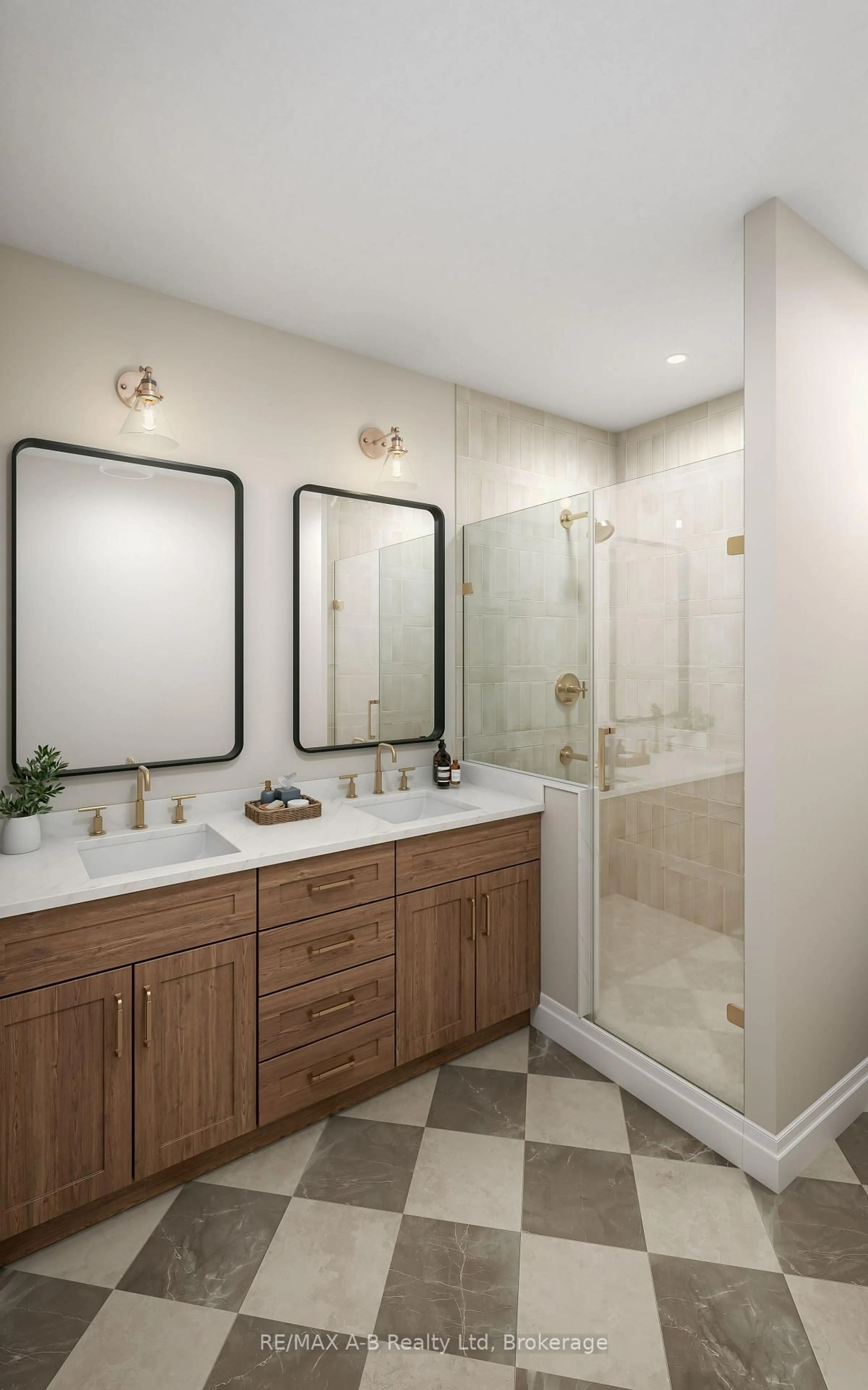 Contemporary bathroom, ceramic/tile floor for 52 Quartz St, East Zorra-Tavistock Ontario N0B 2R0