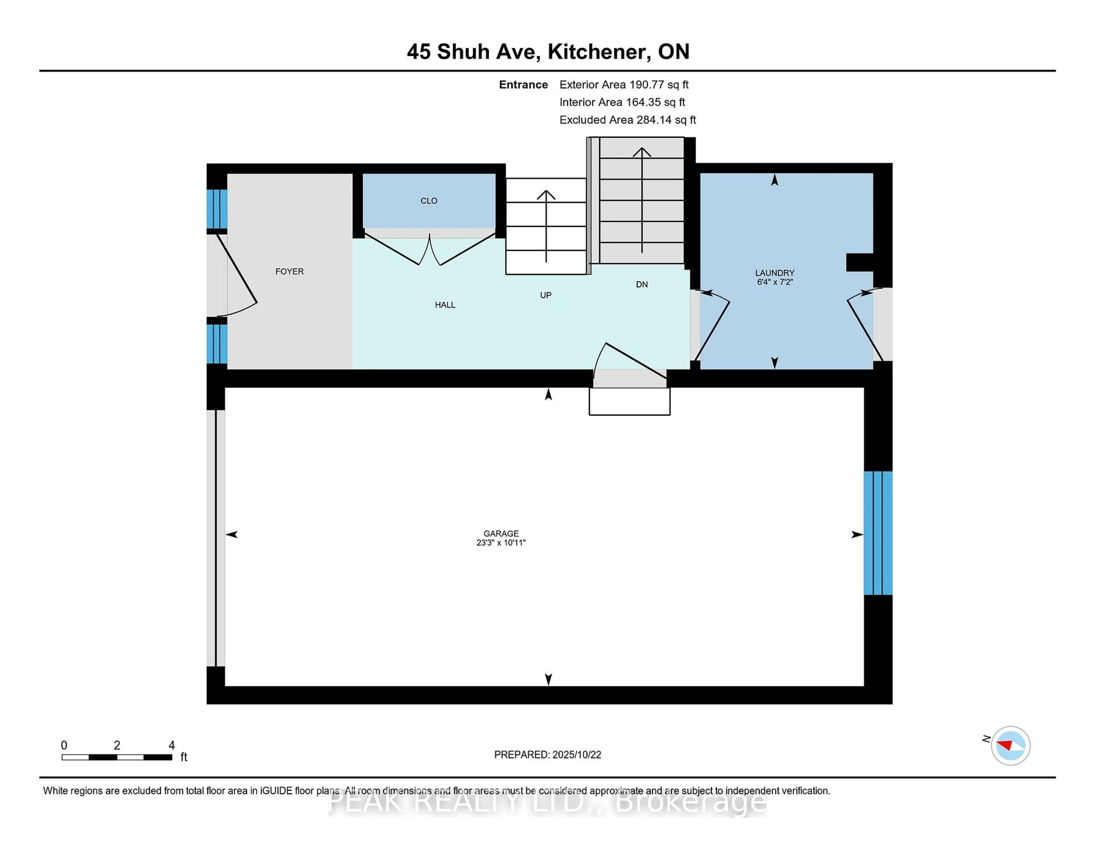 Floor plan for 45 Shuh Ave, Kitchener Ontario N2A 2Y1