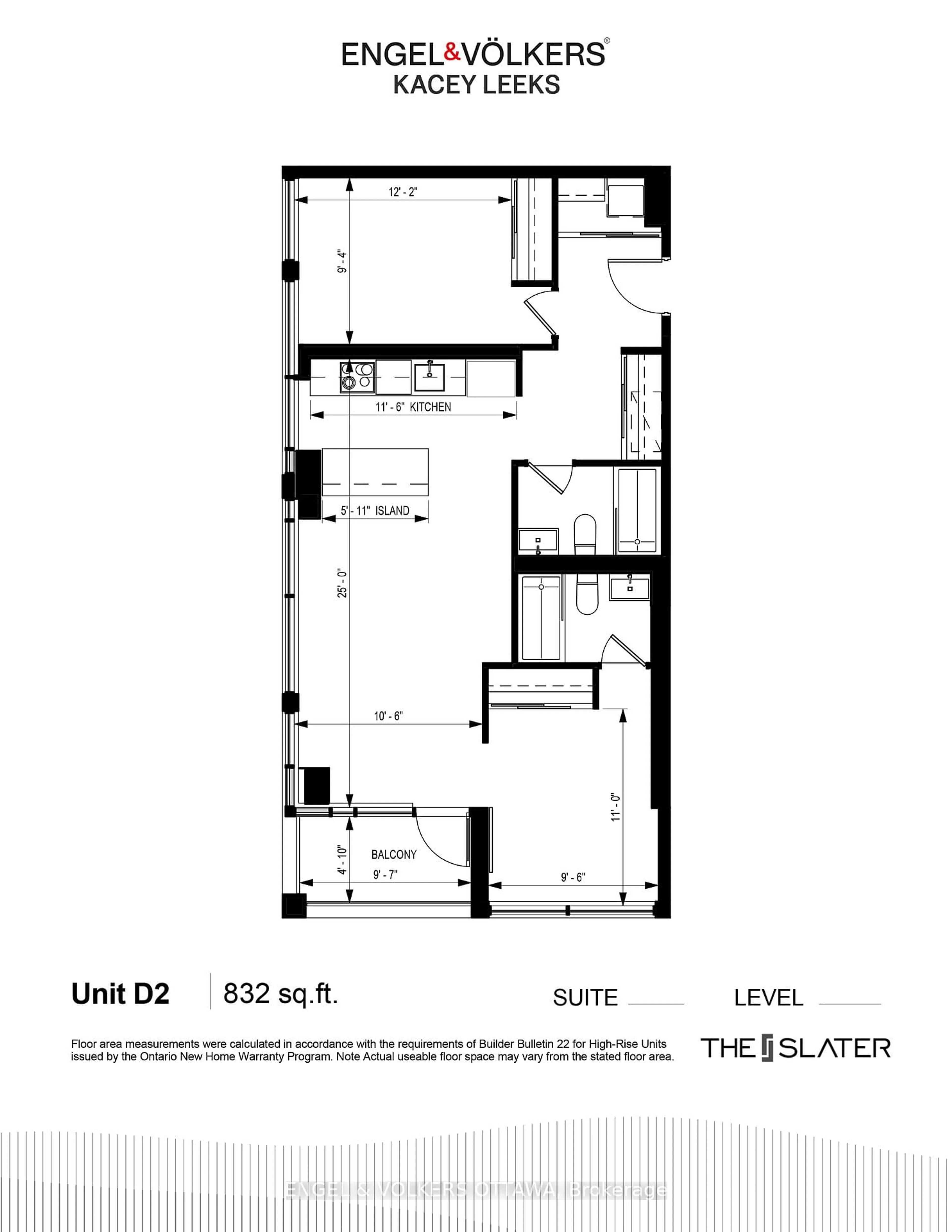 Floor plan for 199 Slater St #709, Ottawa Ontario K1P 0C8