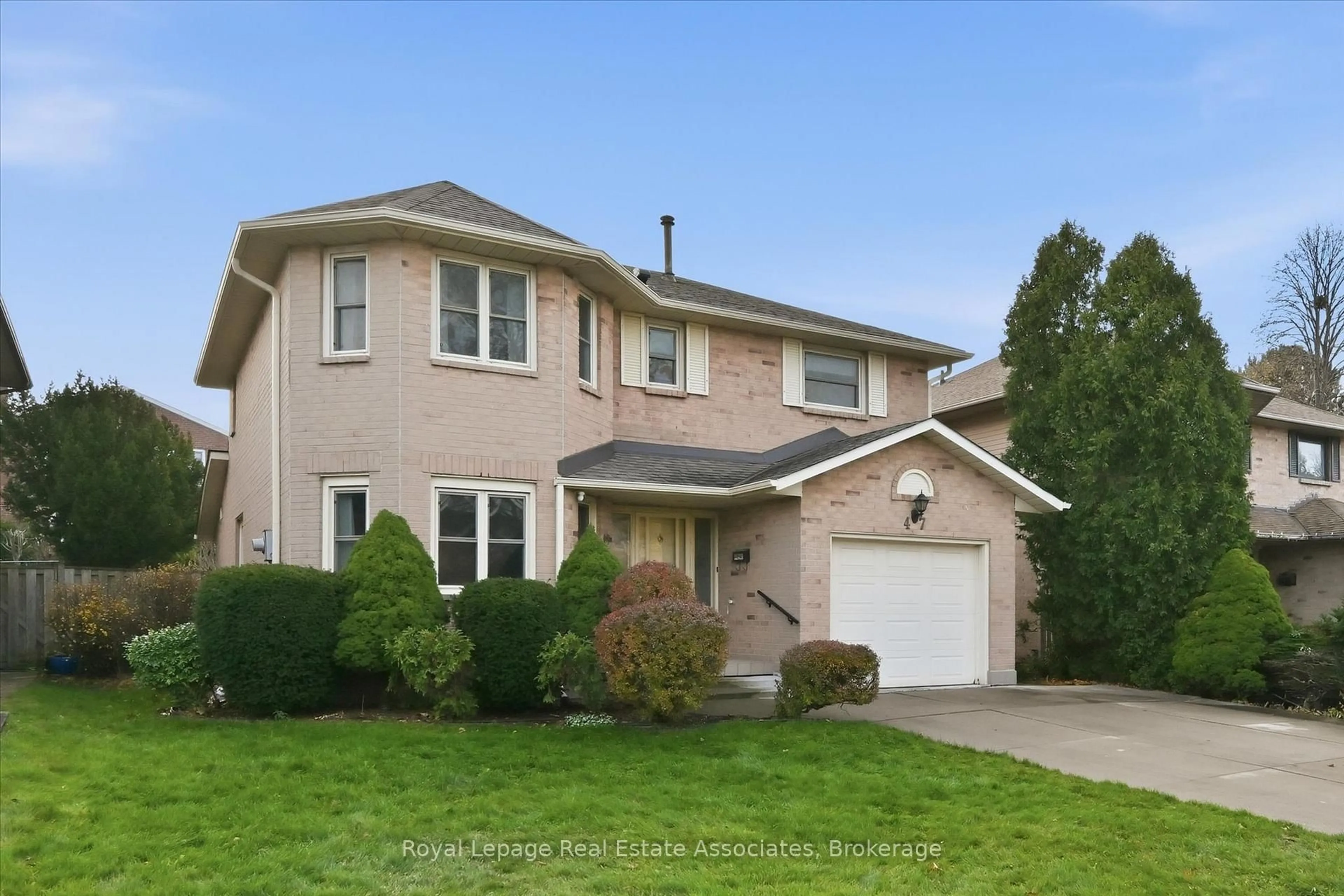 Home with vinyl exterior material, street for 47 Elmira Dr, Hamilton Ontario L9C 7H8