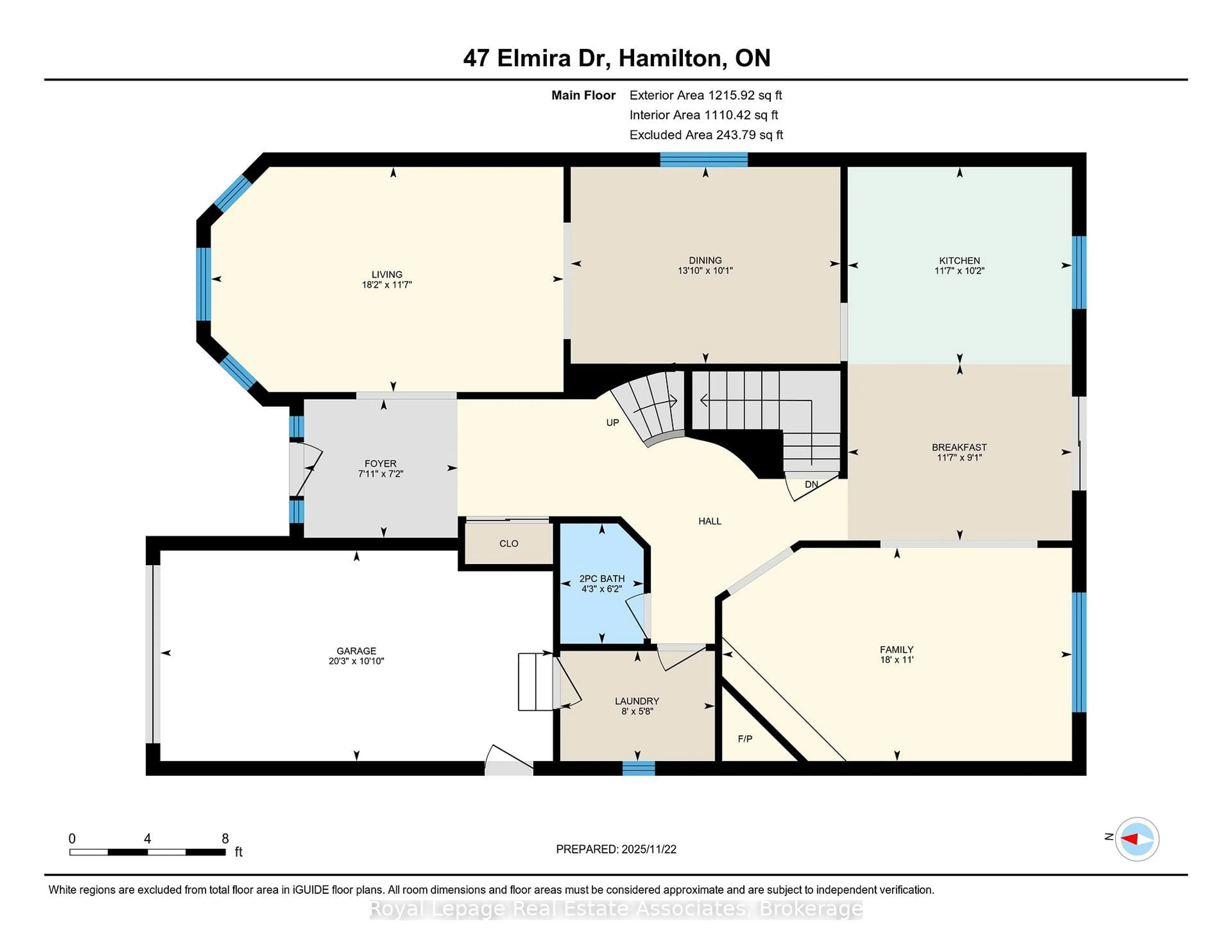 Floor plan for 47 Elmira Dr, Hamilton Ontario L9C 7H8