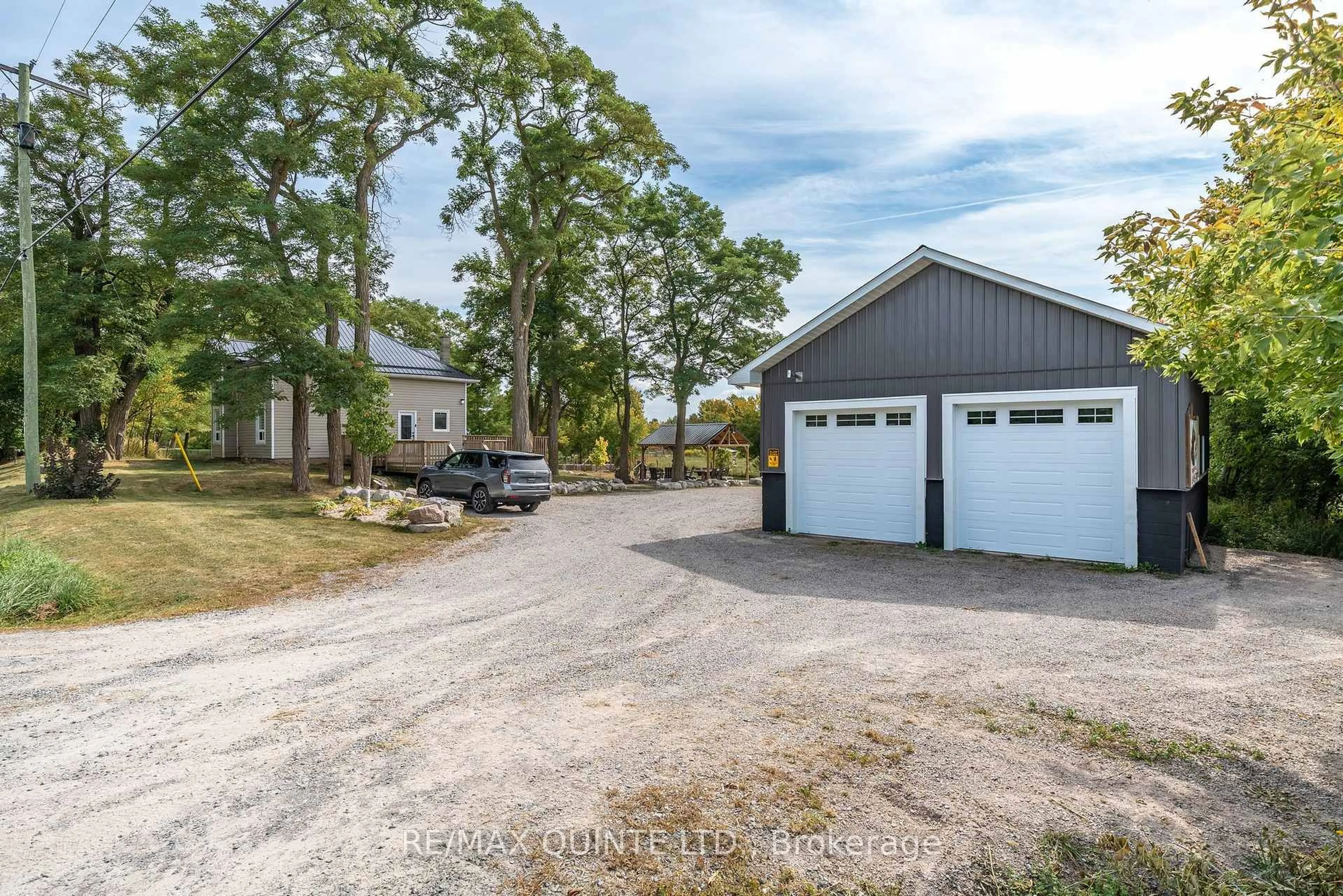 A pic from outside/outdoor area/front of a property/back of a property/a pic from drone, street for 1938 Crookston Rd, Tweed Ontario K0K 3J0
