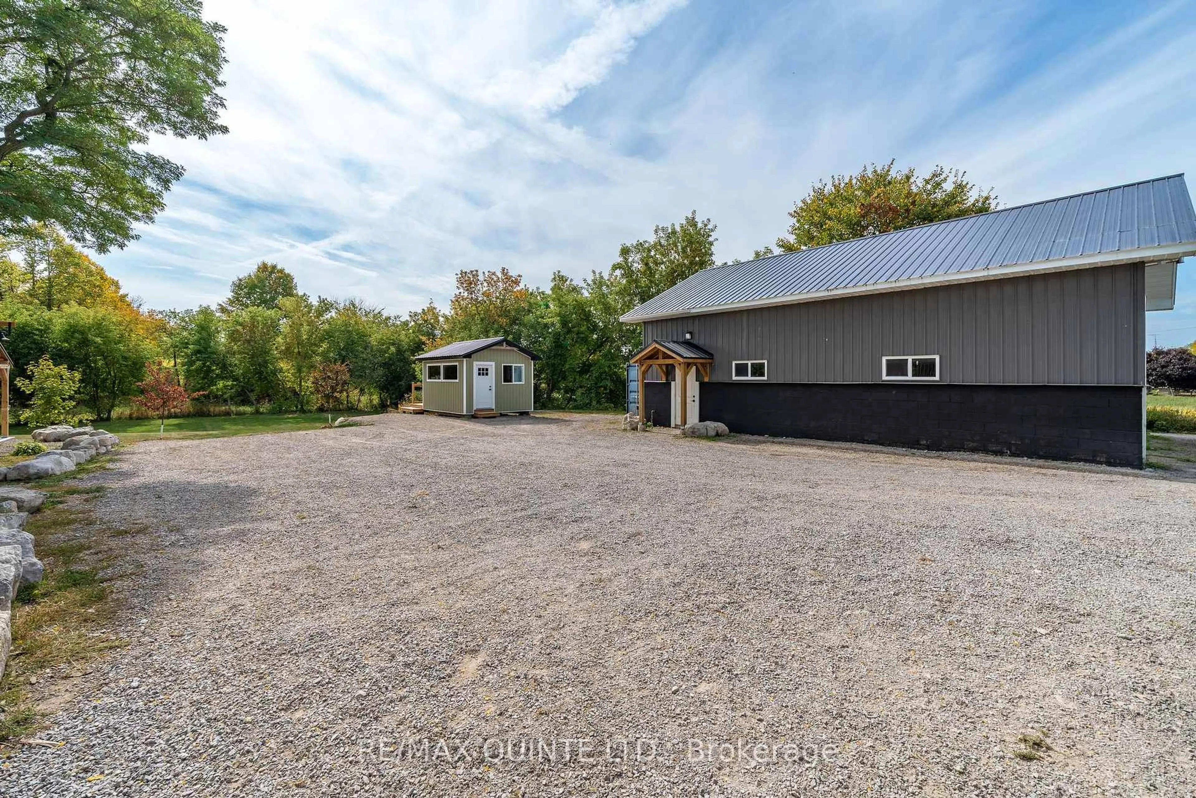 A pic from outside/outdoor area/front of a property/back of a property/a pic from drone, street for 1938 Crookston Rd, Tweed Ontario K0K 3J0