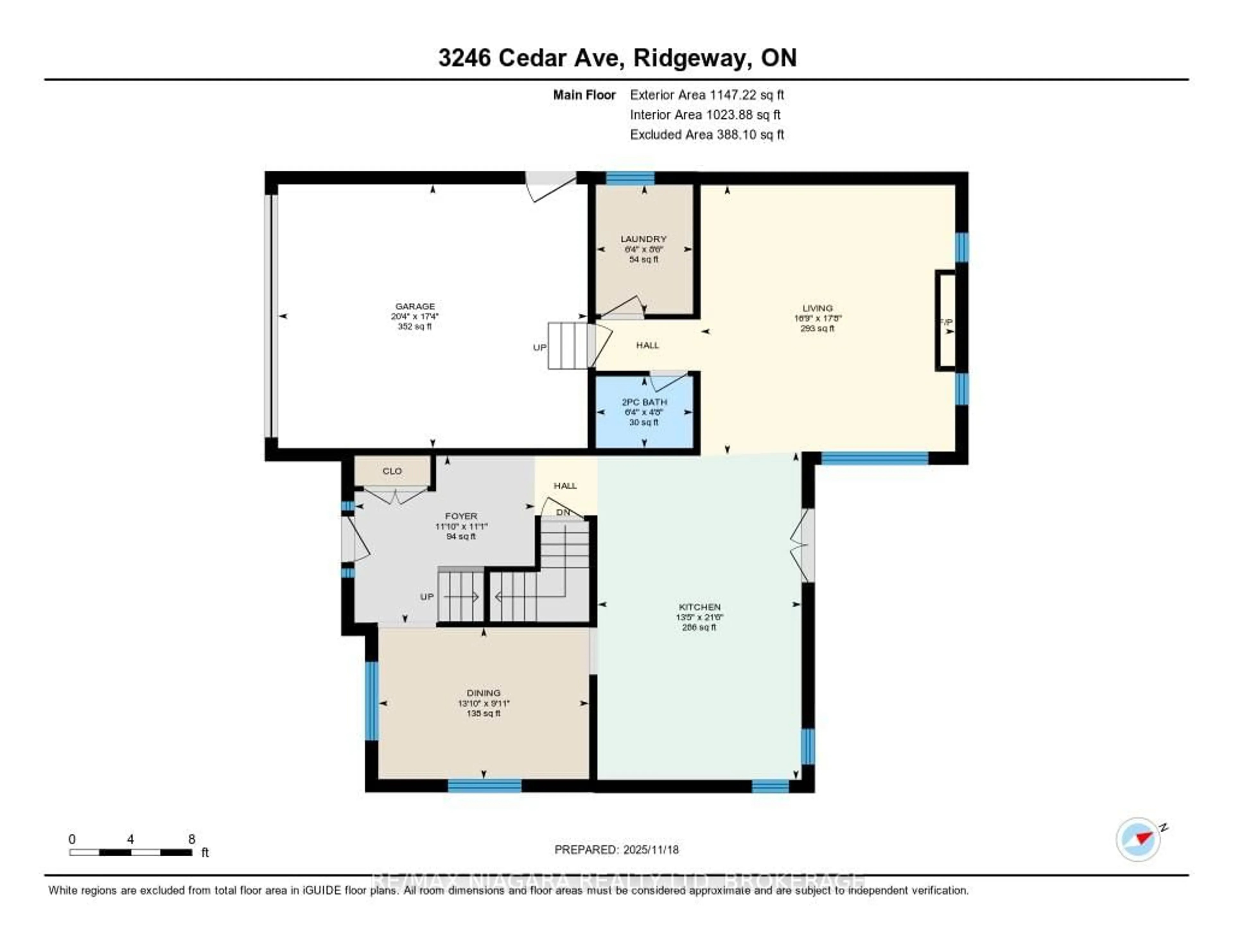 Floor plan for 3246 Cedar Ave, Fort Erie Ontario L0S 1N0