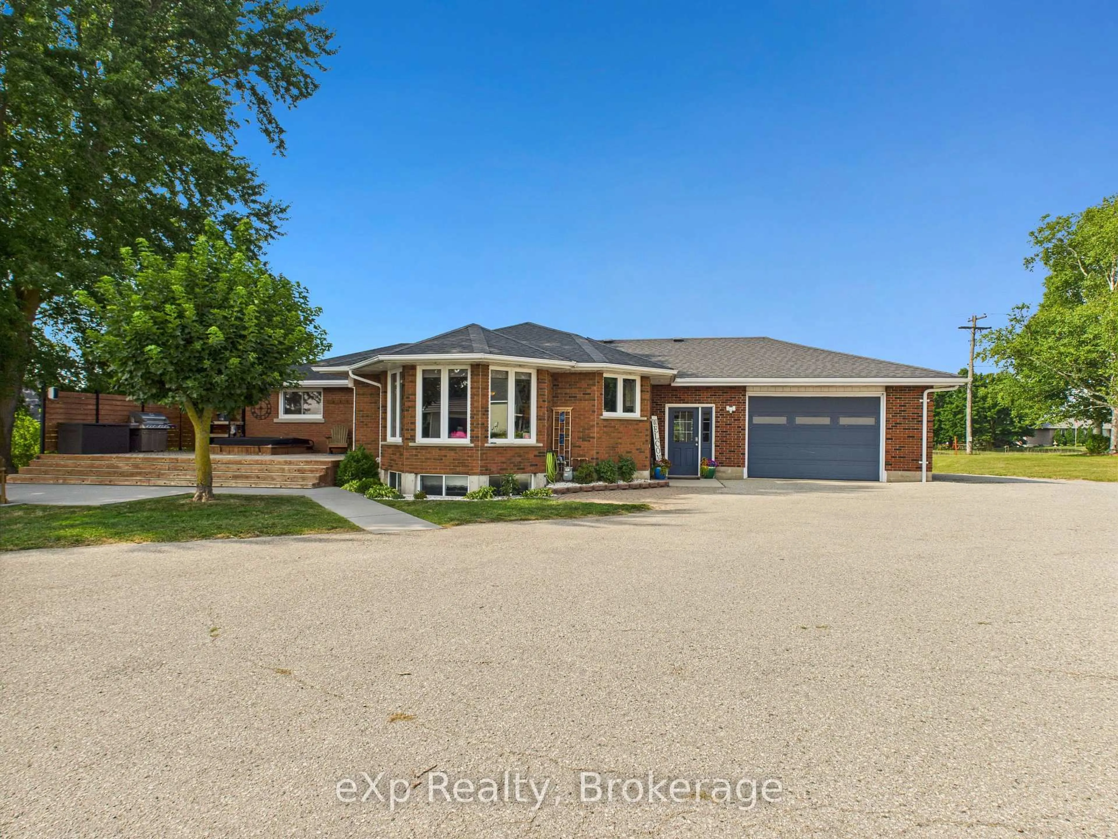 Home with brick exterior material, street for 1567 Bruce Road 4, R.R. 2 Rd, Brockton Ontario N0G 2V0