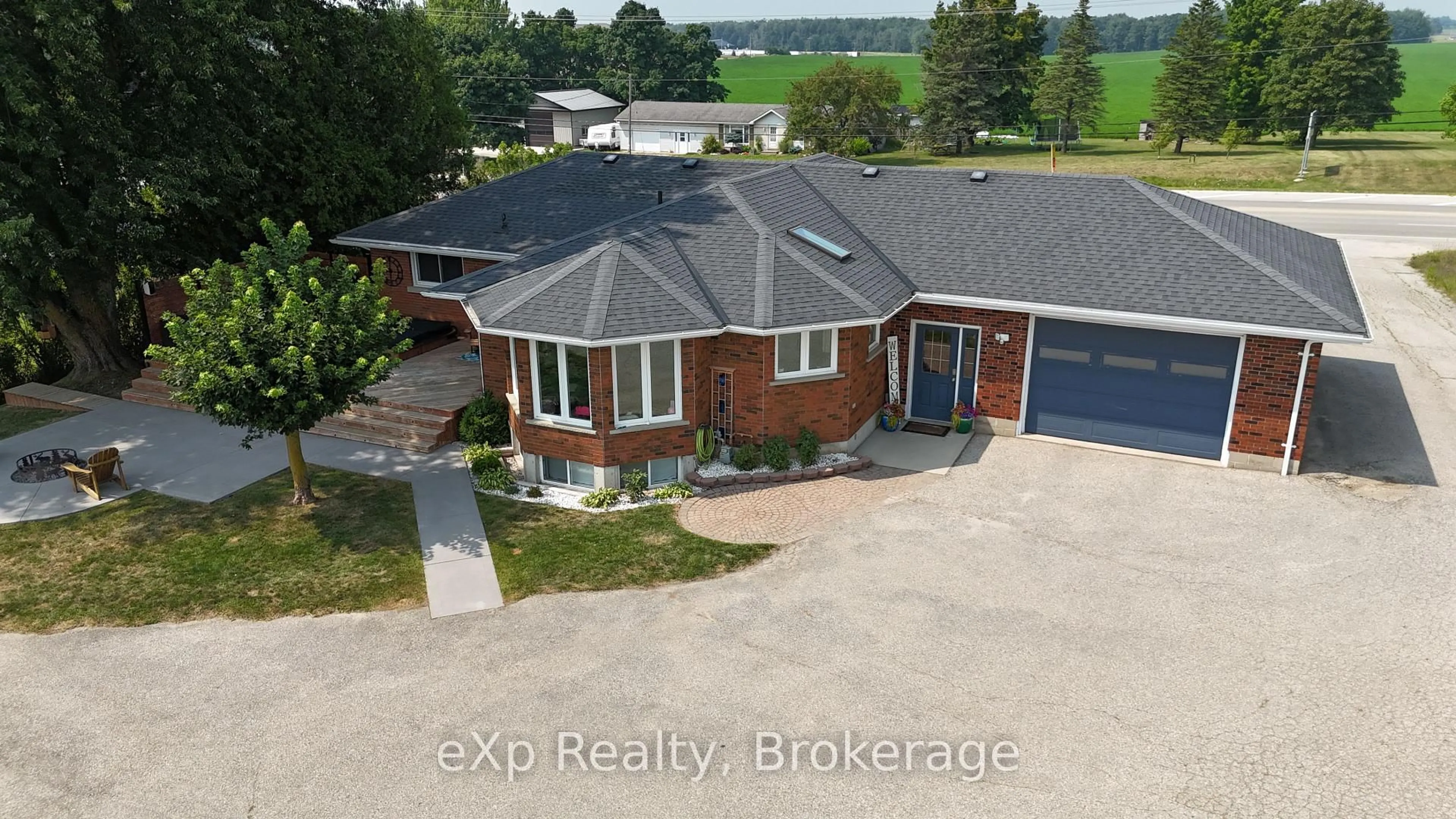 A pic from outside/outdoor area/front of a property/back of a property/a pic from drone, unknown for 1567 Bruce Road 4, R.R. 2 Rd, Brockton Ontario N0G 2V0