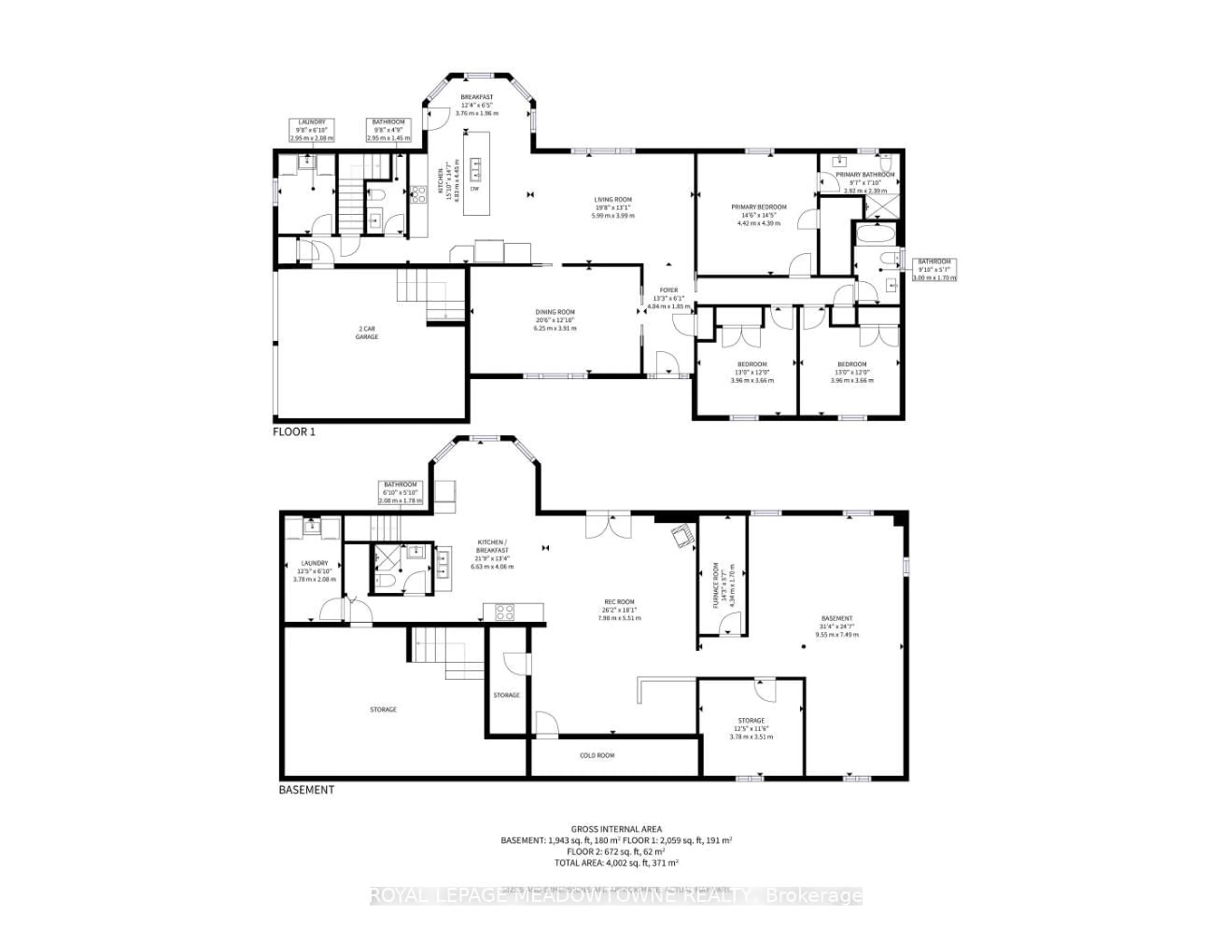 Floor plan for 4958 Wellington Road 125, Erin Ontario L7J 2L9