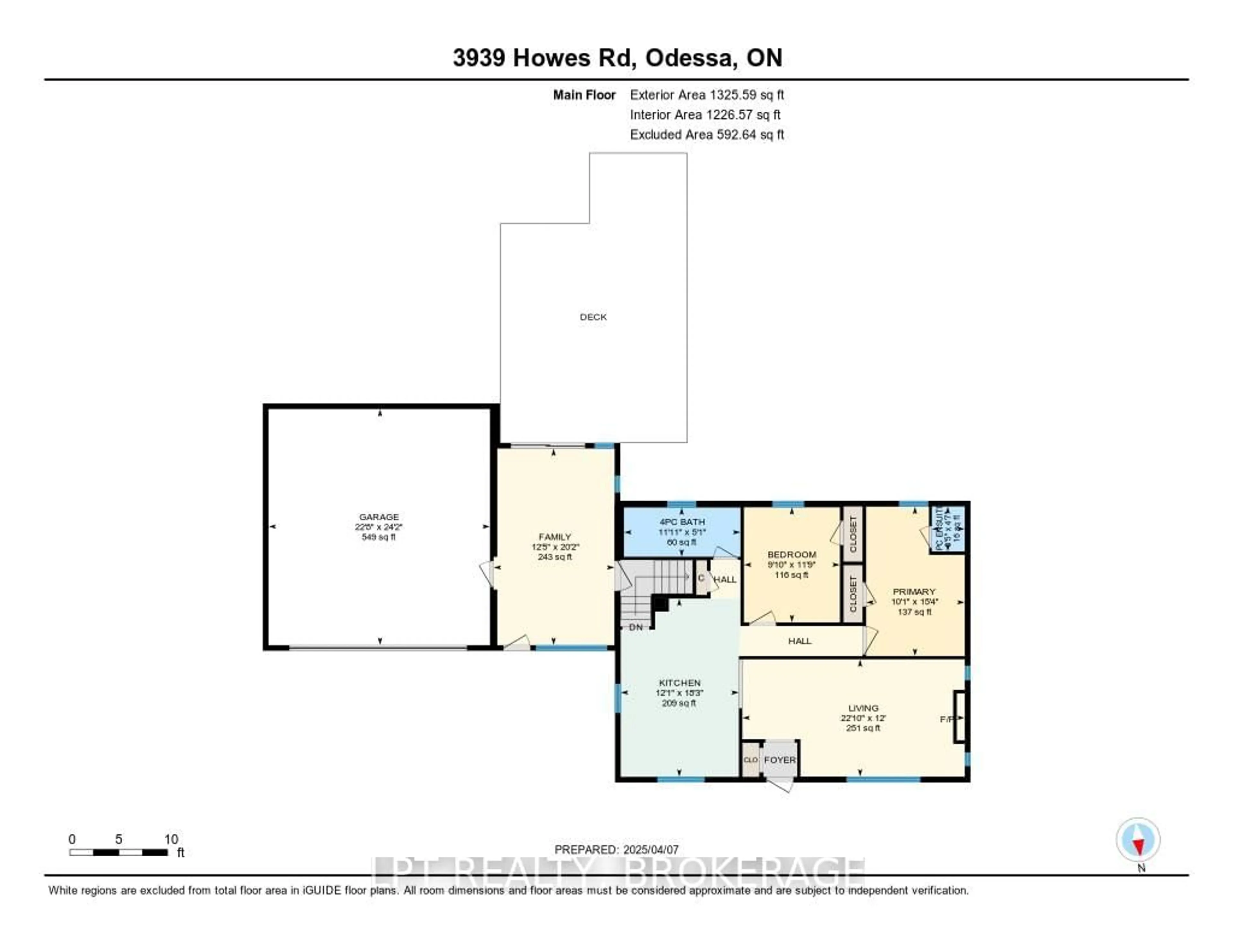 Floor plan for 3939 Howes Rd, Bissett Creek Ontario K0H 2H0
