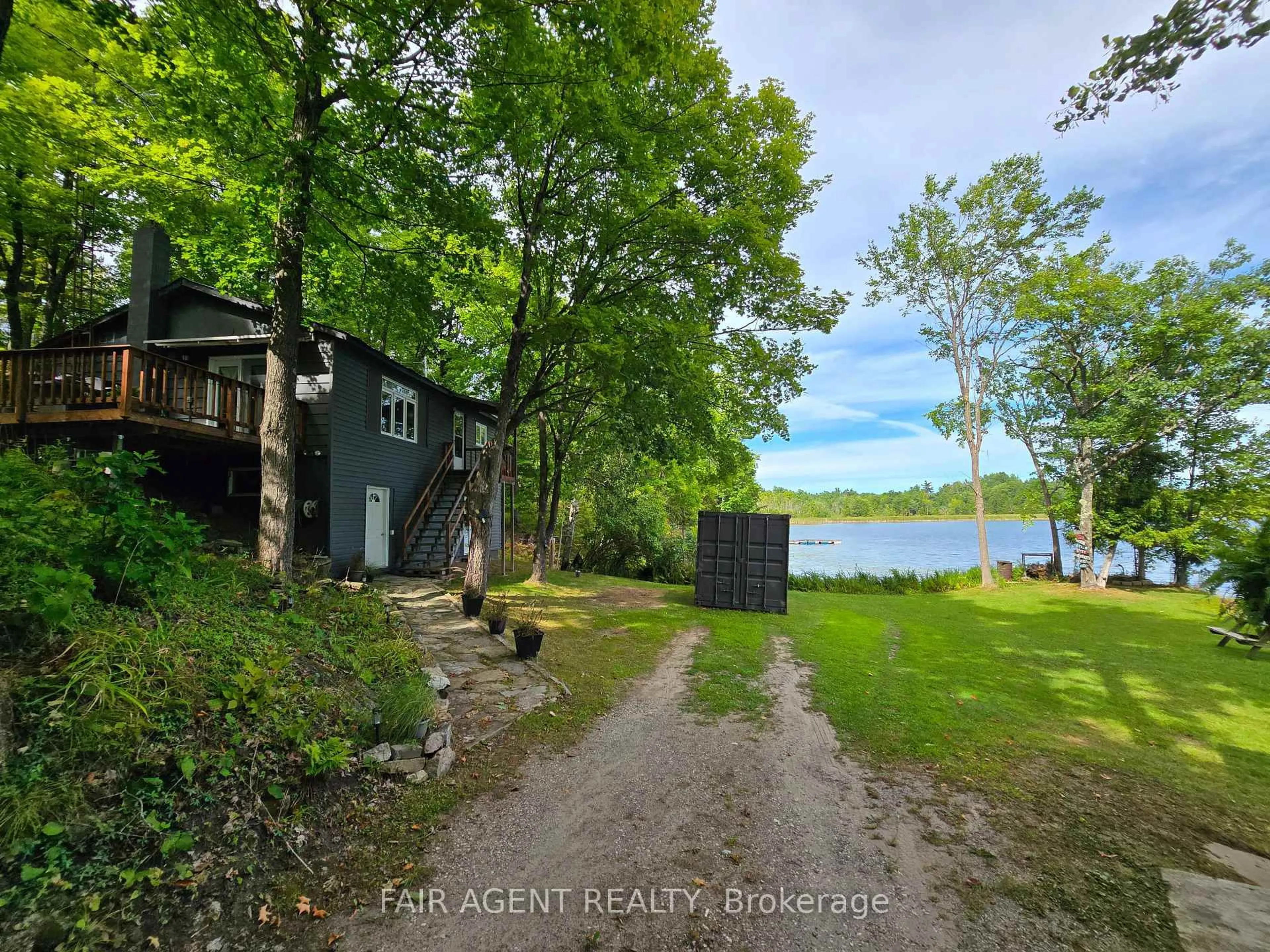 A pic from outside/outdoor area/front of a property/back of a property/a pic from drone, water/lake/river/ocean view for 510 CHERIE HILL Lane, Perth Ontario K7H 3C7