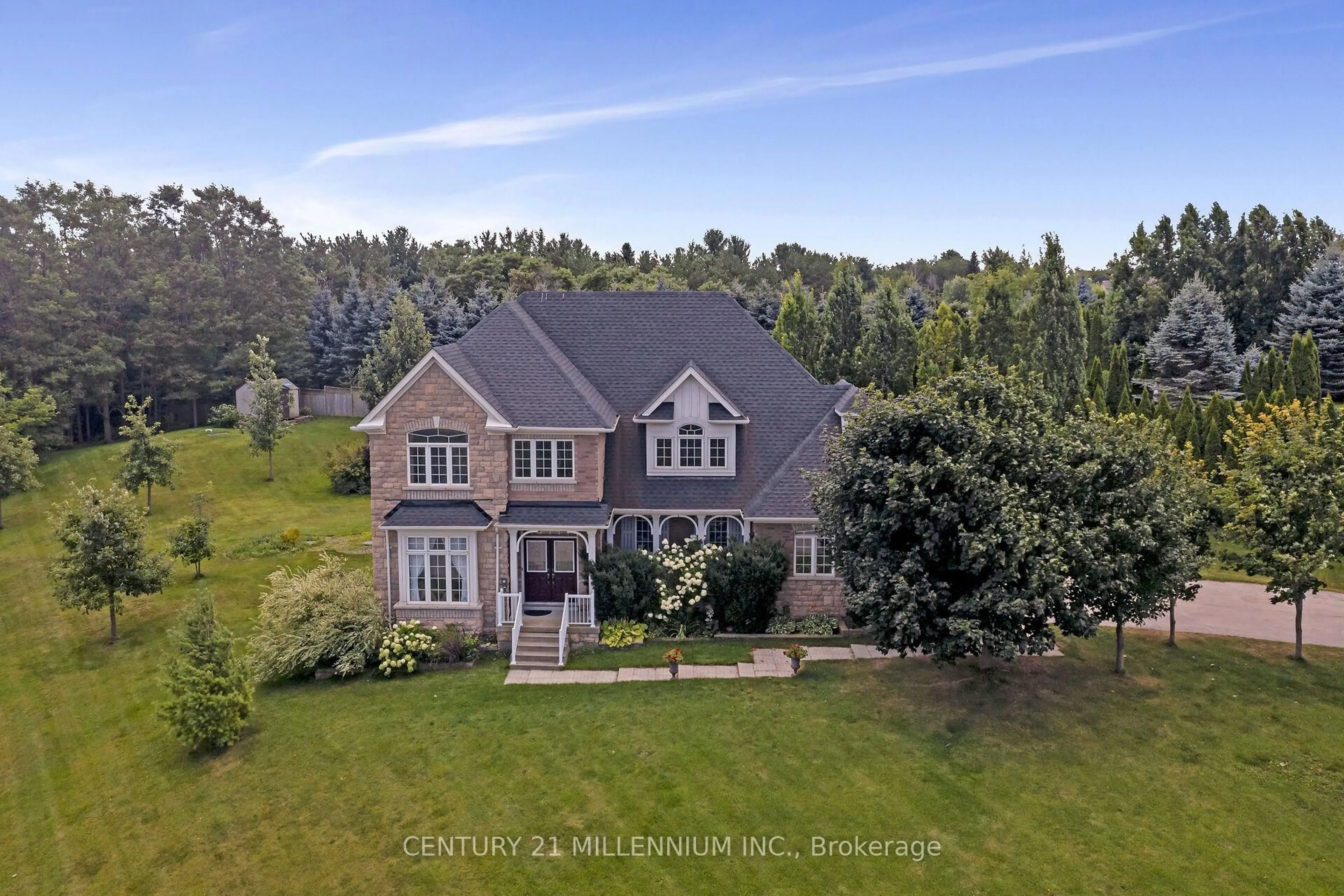 A pic from outside/outdoor area/front of a property/back of a property/a pic from drone, unknown for 15 Upper Canada Dr, Erin Ontario N0B 1Z0