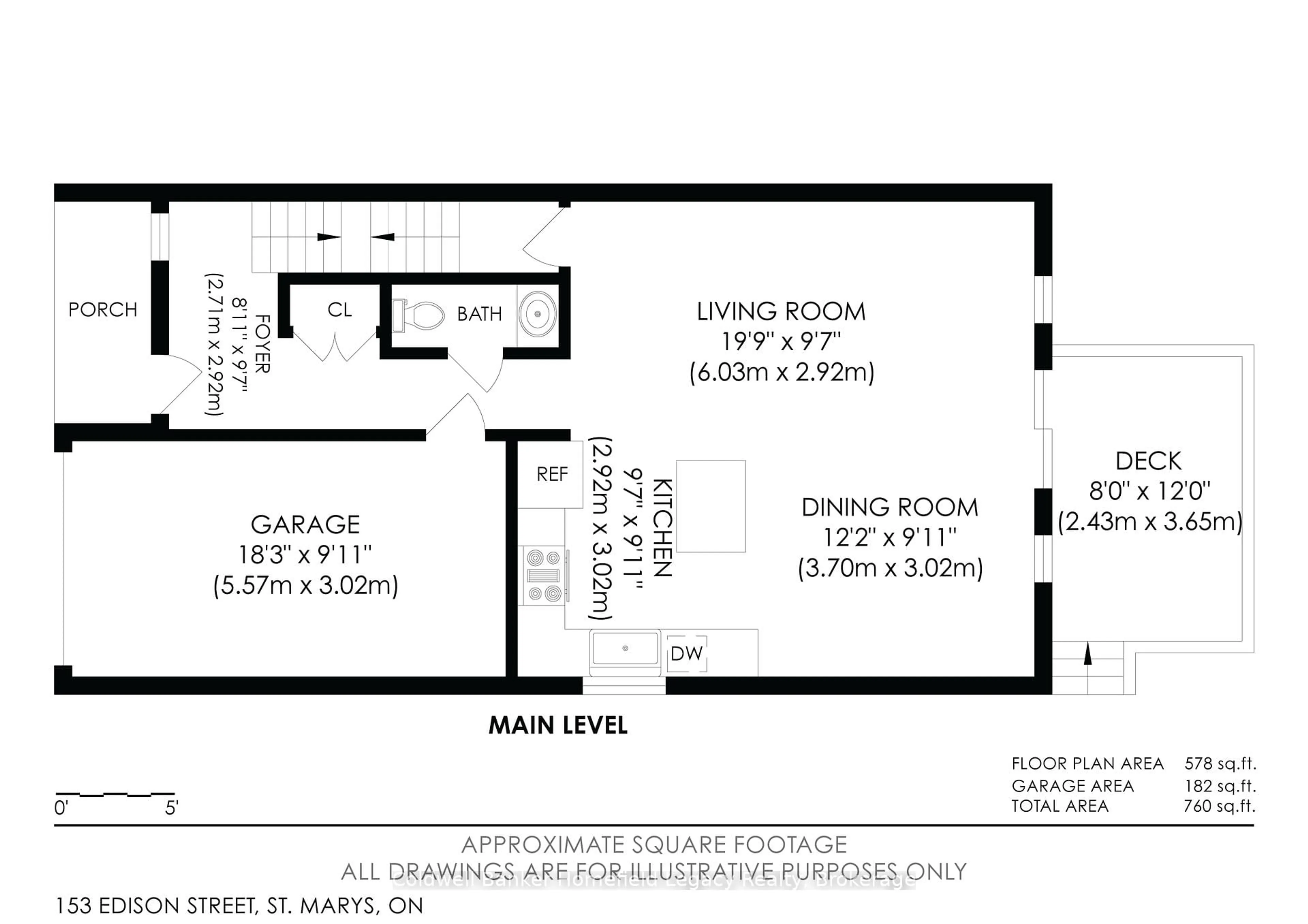 Floor plan for 153 Edison St, St. Marys Ontario N4X 0A8