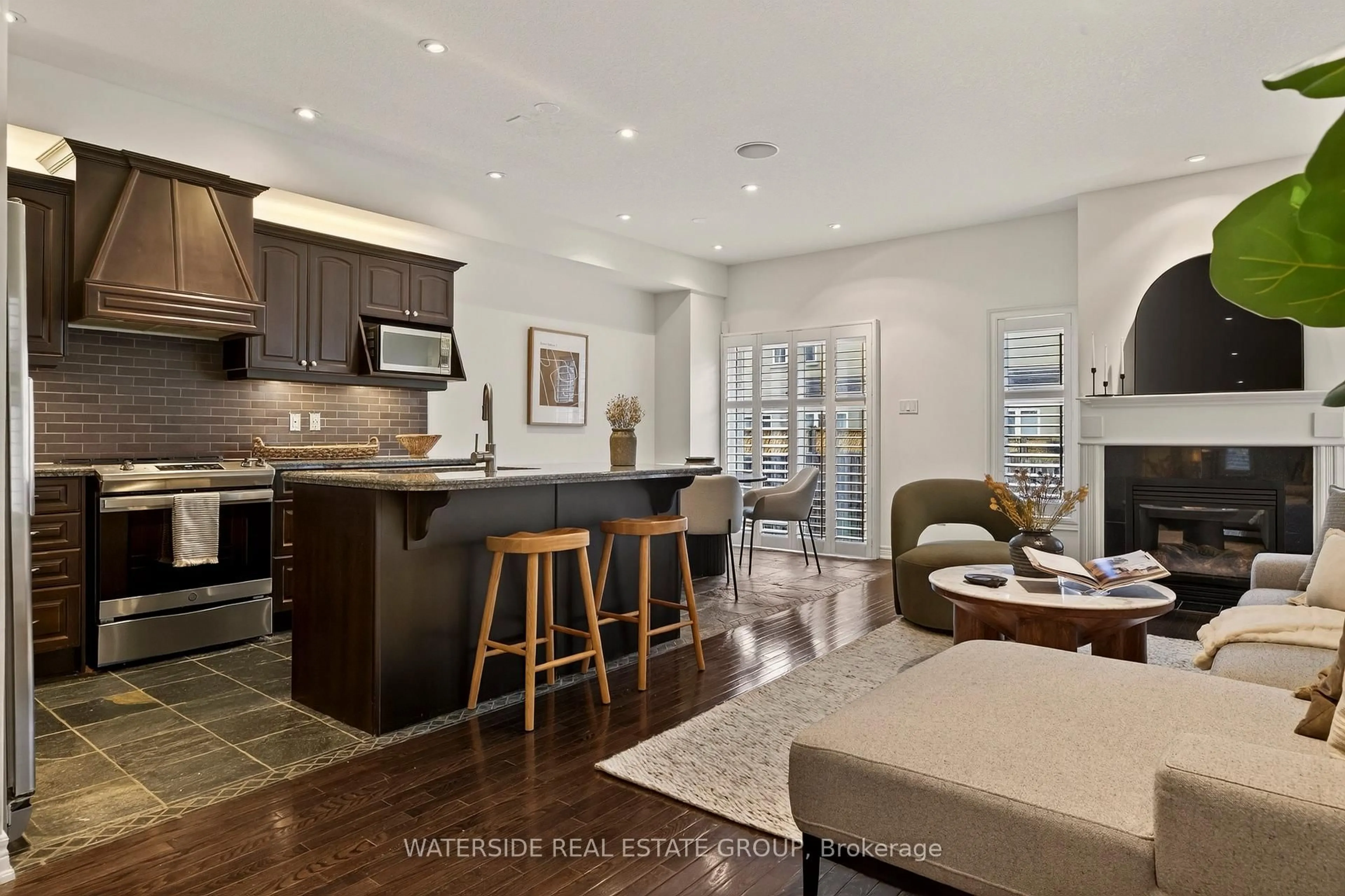 Open concept kitchen, ceramic/tile floor for 84 Forest Valley Cres, Hamilton Ontario L9H 0A7