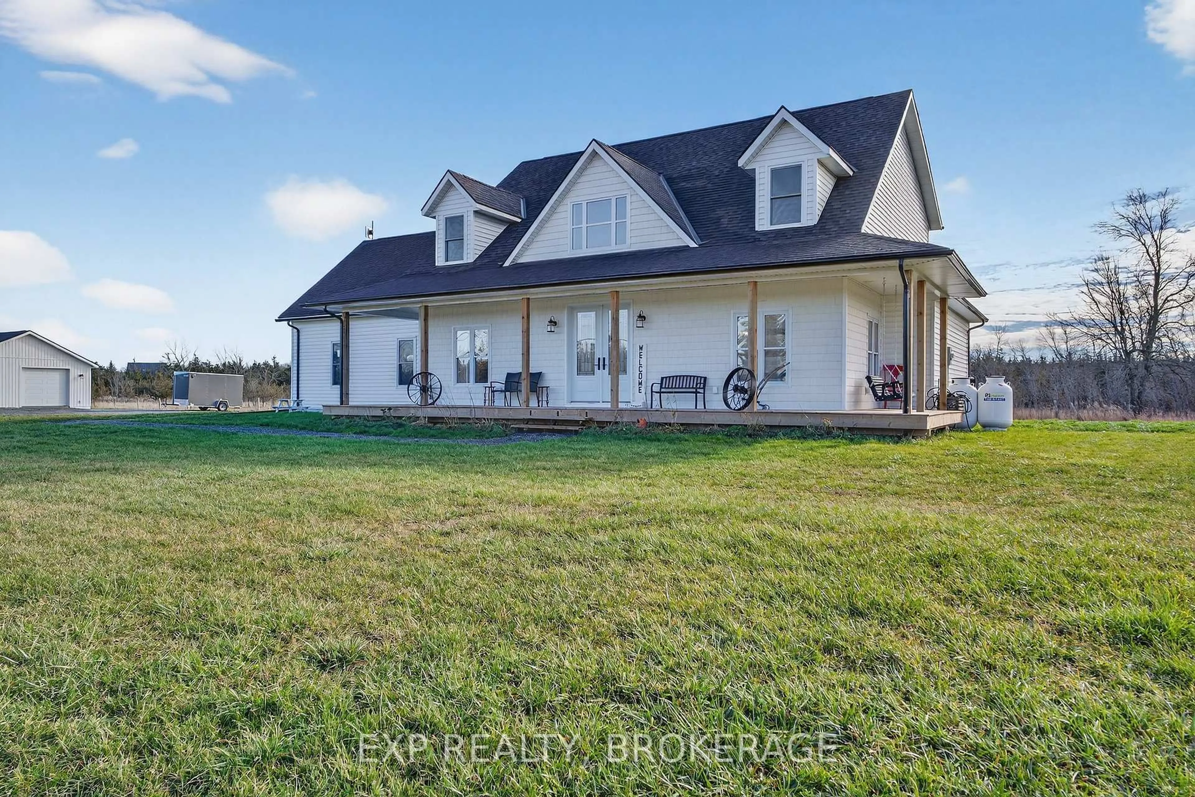 A pic from outside/outdoor area/front of a property/back of a property/a pic from drone, unknown for 2516 COUNTY 15 Rd, Prince Edward County Ontario K0K 2T0