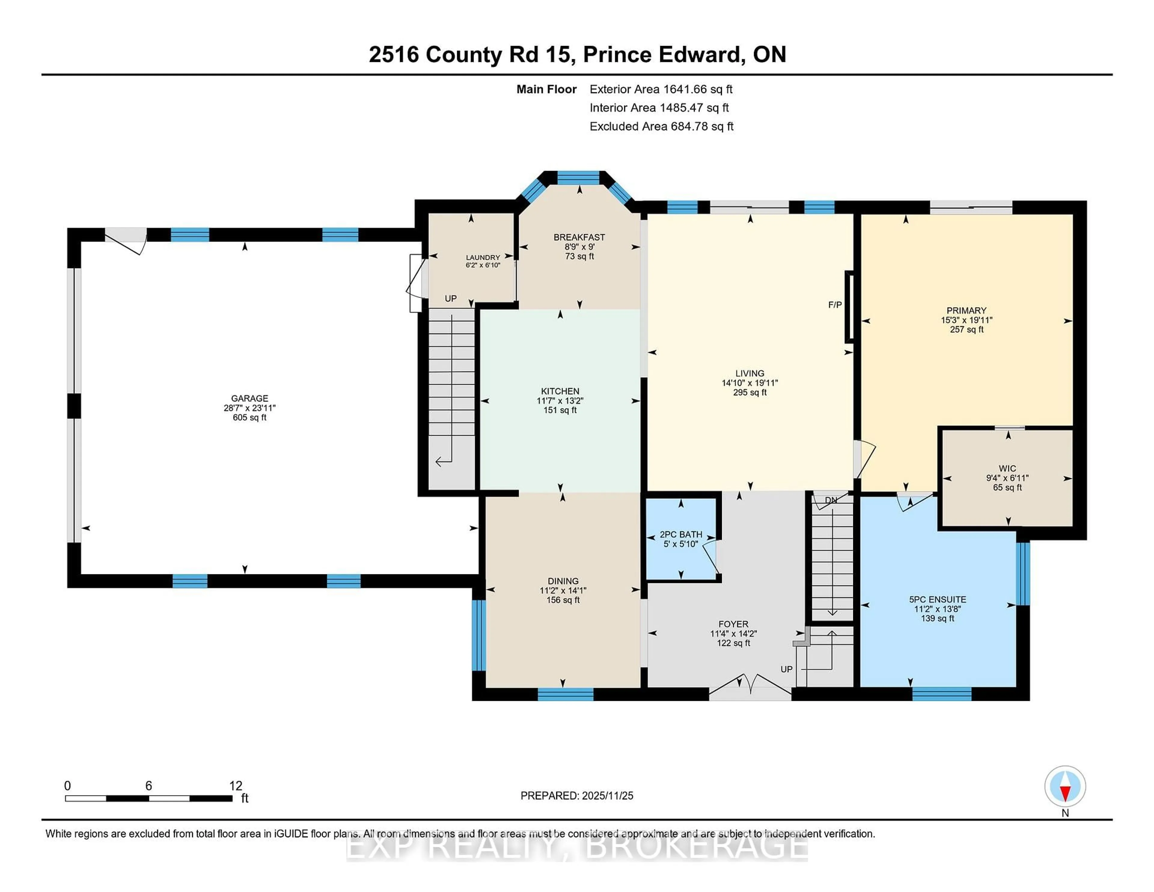 Floor plan for 2516 COUNTY 15 Rd, Prince Edward County Ontario K0K 2T0