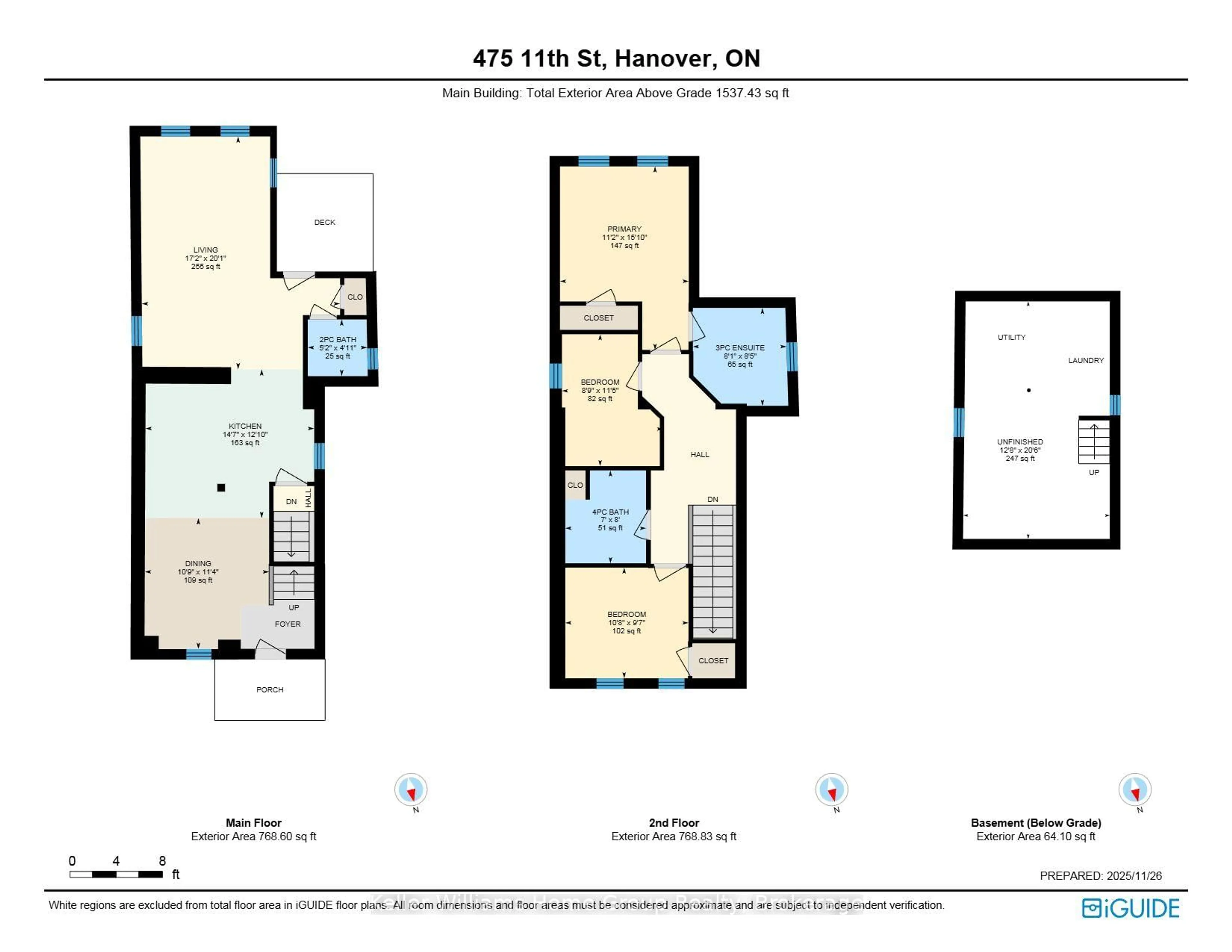 Floor plan for 475 11th St, Hanover Ontario N4N 1S9