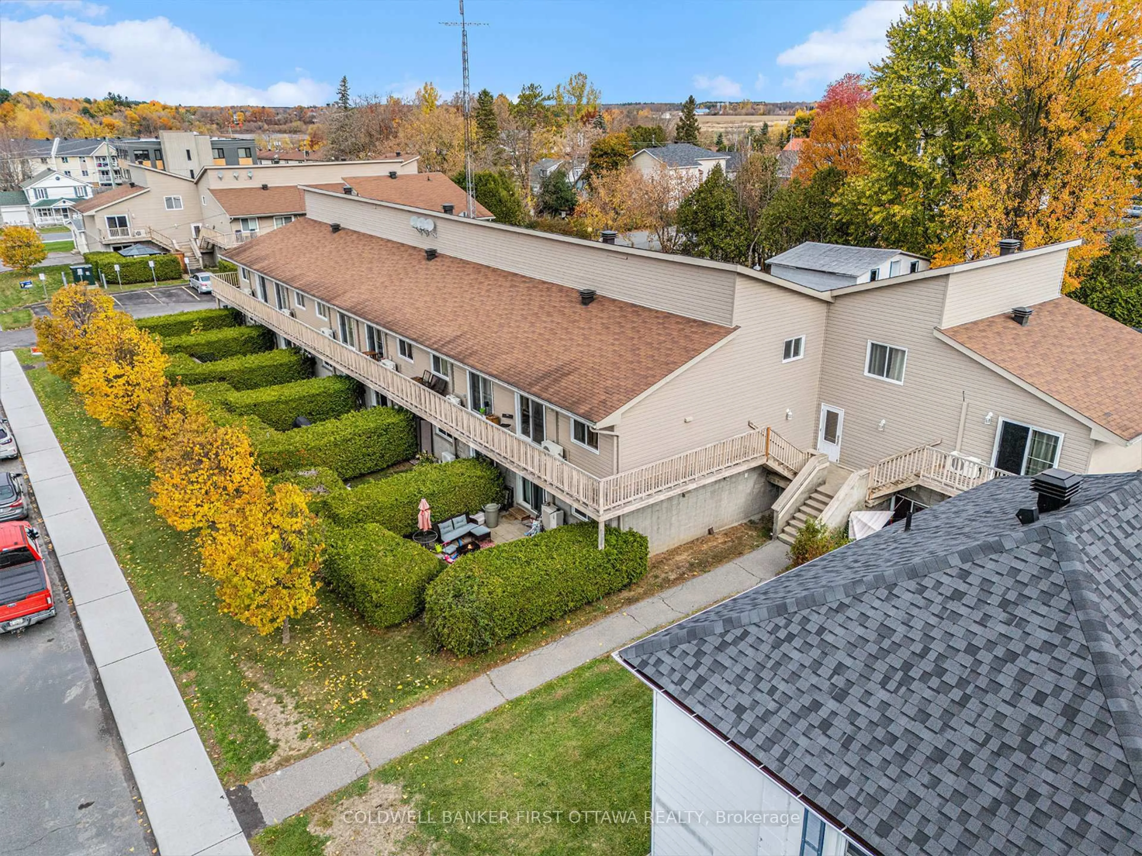 A pic from outside/outdoor area/front of a property/back of a property/a pic from drone, city buildings view from balcony for 770 St Jean St #24, Casselman Ontario K0A 1M0