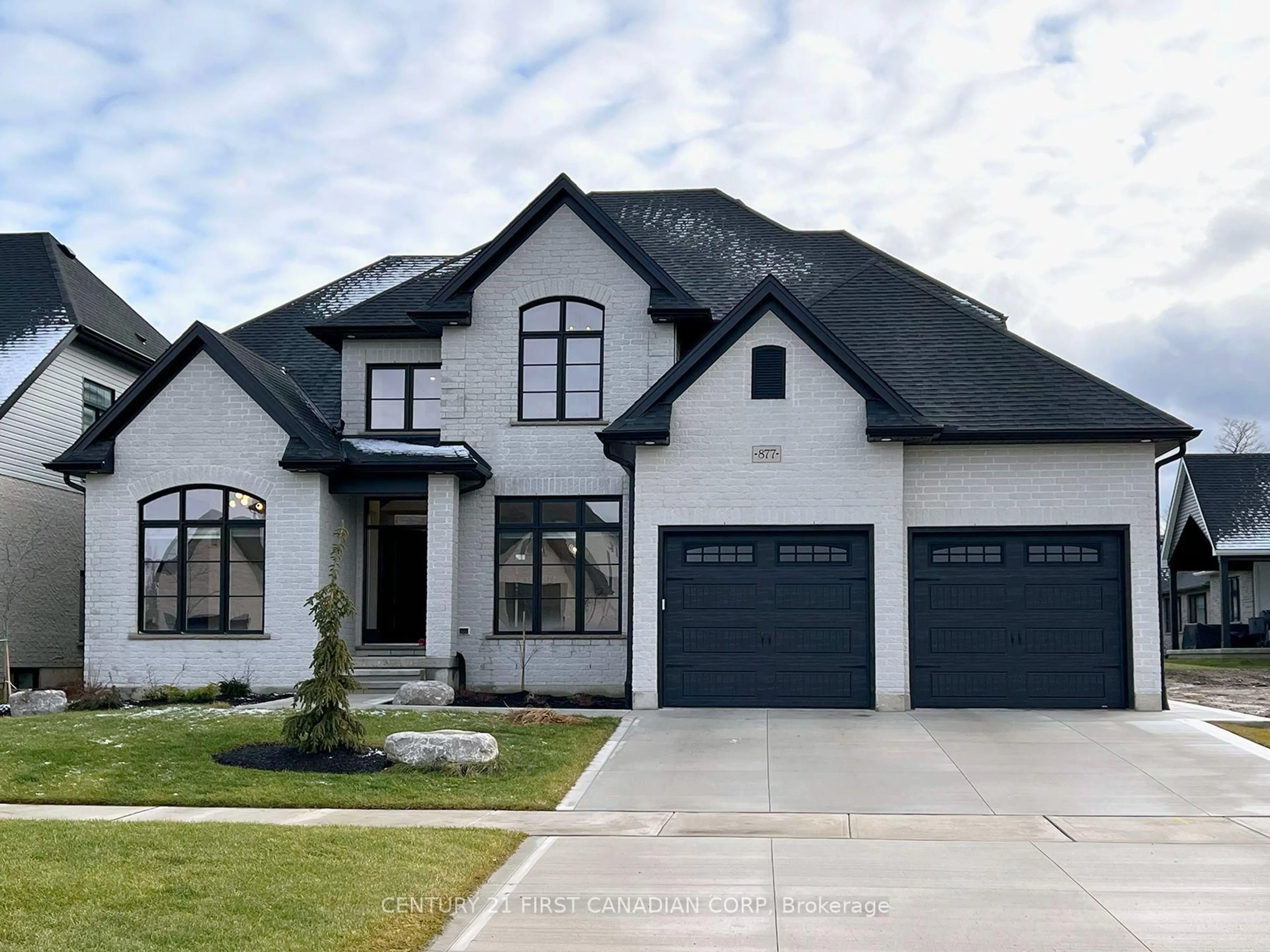 Home with brick exterior material, street for 877 Eagletrace Dr, London North Ontario N6G 0K7