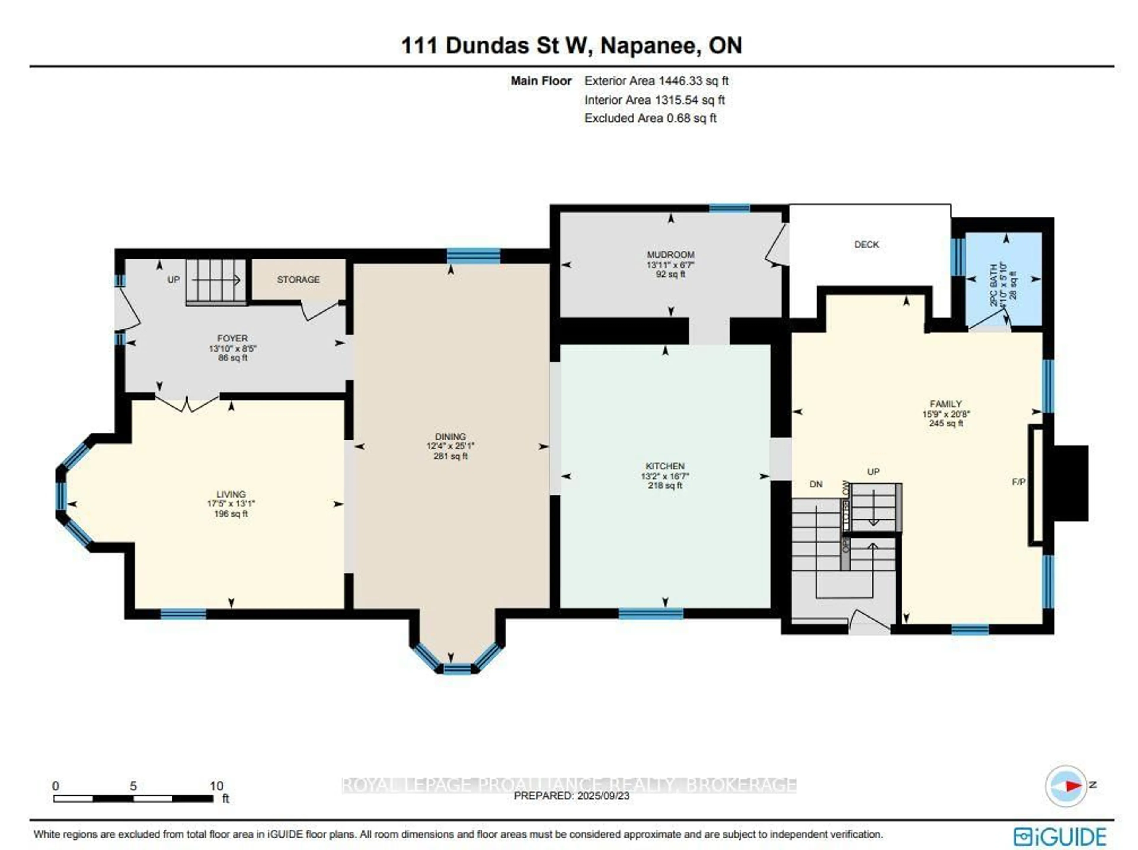 Floor plan for 111 Dundas St, Greater Napanee Ontario K7R 1Z9