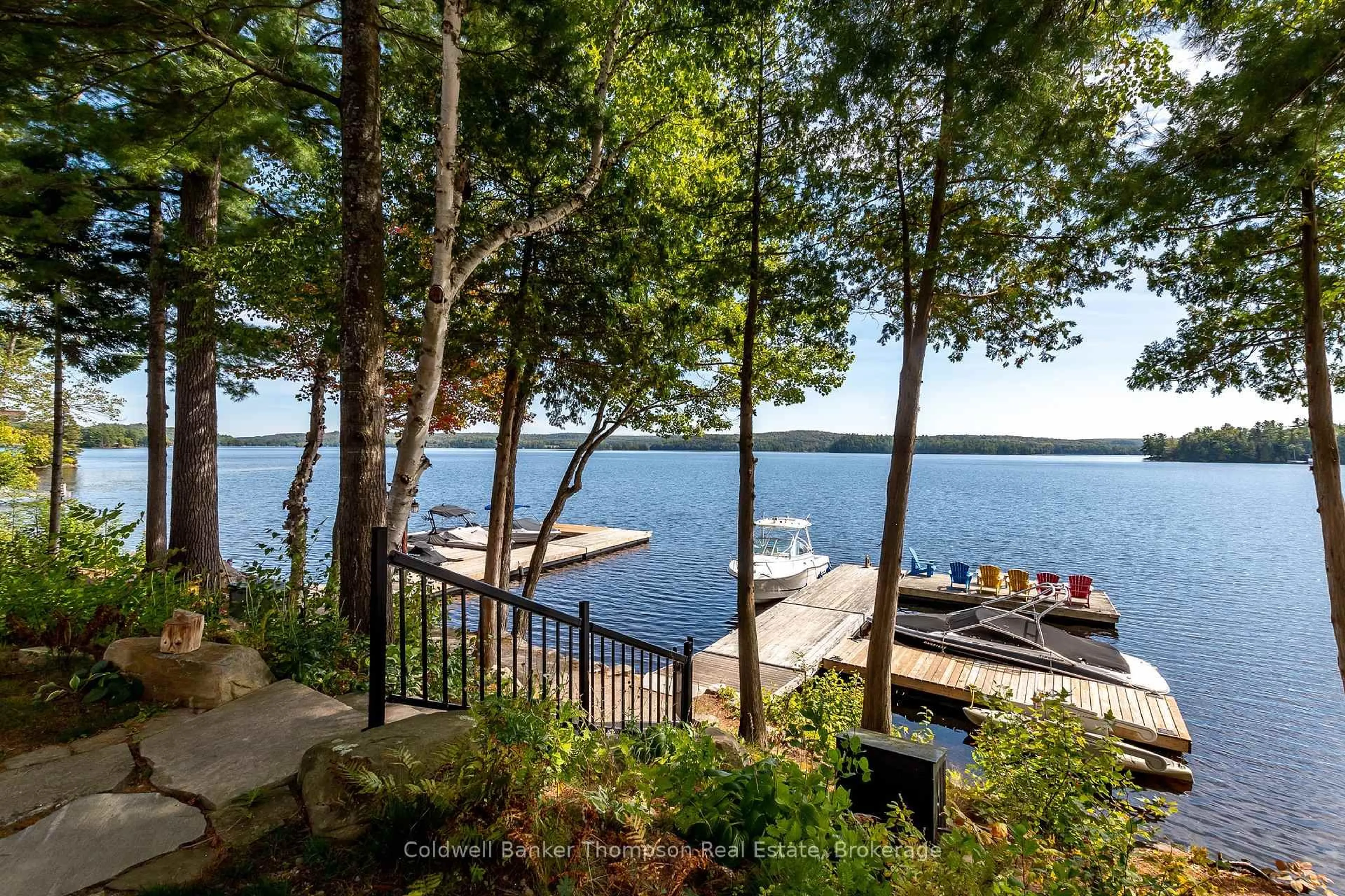 Patio, water/lake/river/ocean view for 10 Coveside Dr #204, Huntsville Ontario P1H 1C3