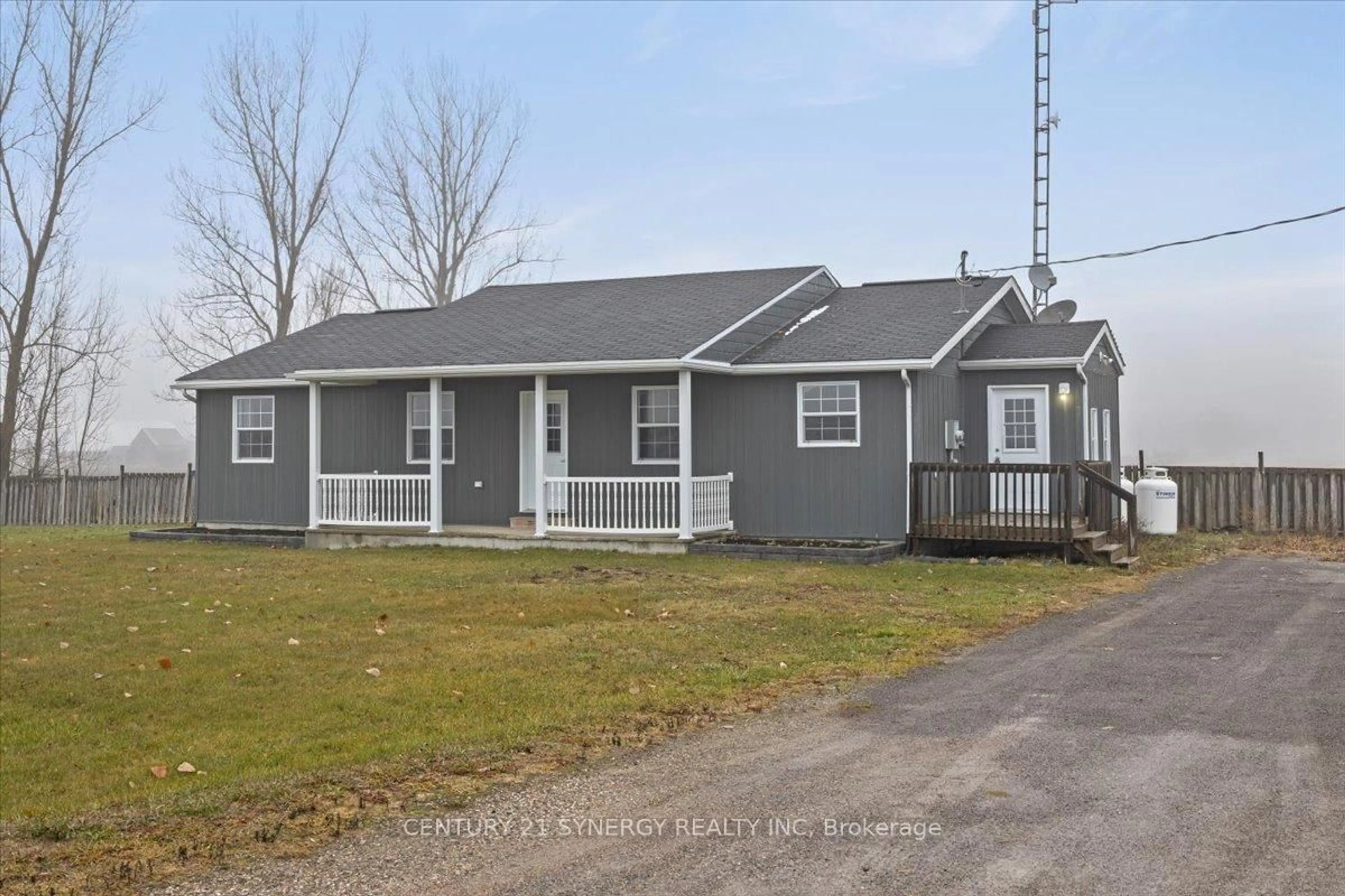 Home with vinyl exterior material, street for 3354 Queens Line, Foresters Falls Ontario K0J 1V0