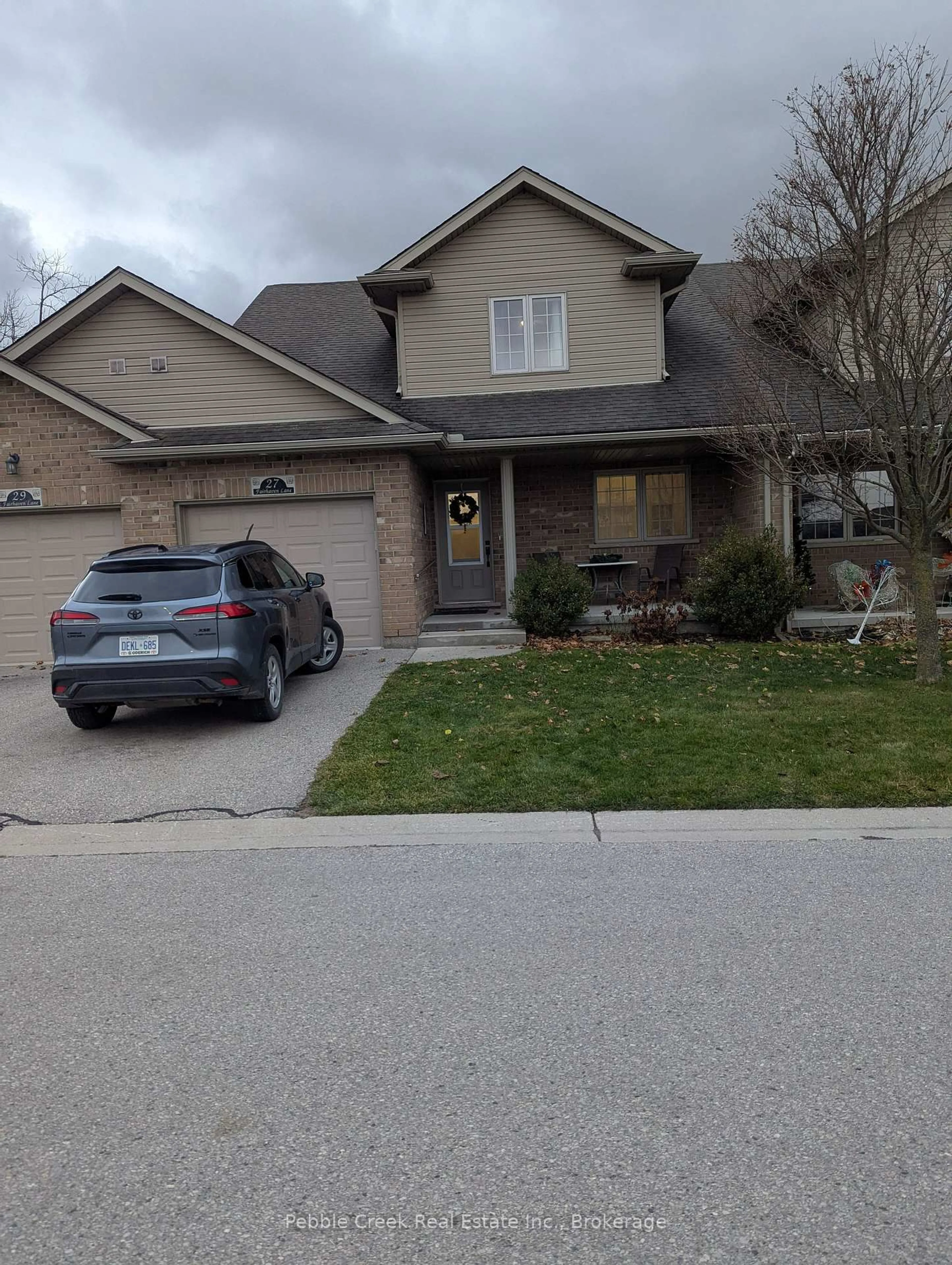 Home with brick exterior material, street for 27 Fairhaven Lane #16, Goderich Ontario N7A 0A5
