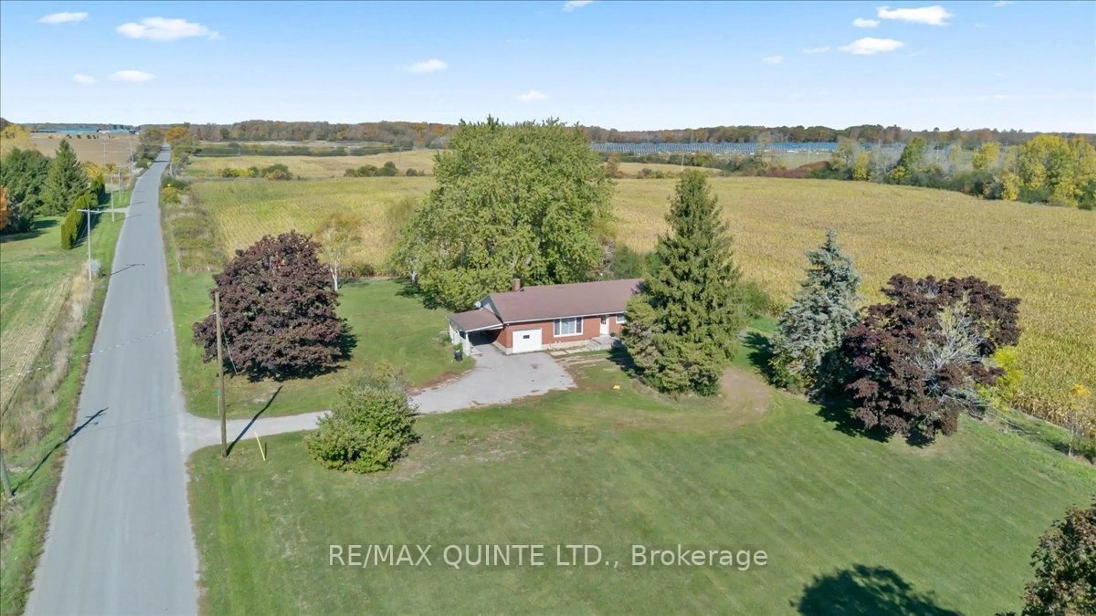 A pic from outside/outdoor area/front of a property/back of a property/a pic from drone, water/lake/river/ocean view for 18 Conley Rd, Prince Edward County Ontario K0K 1G0