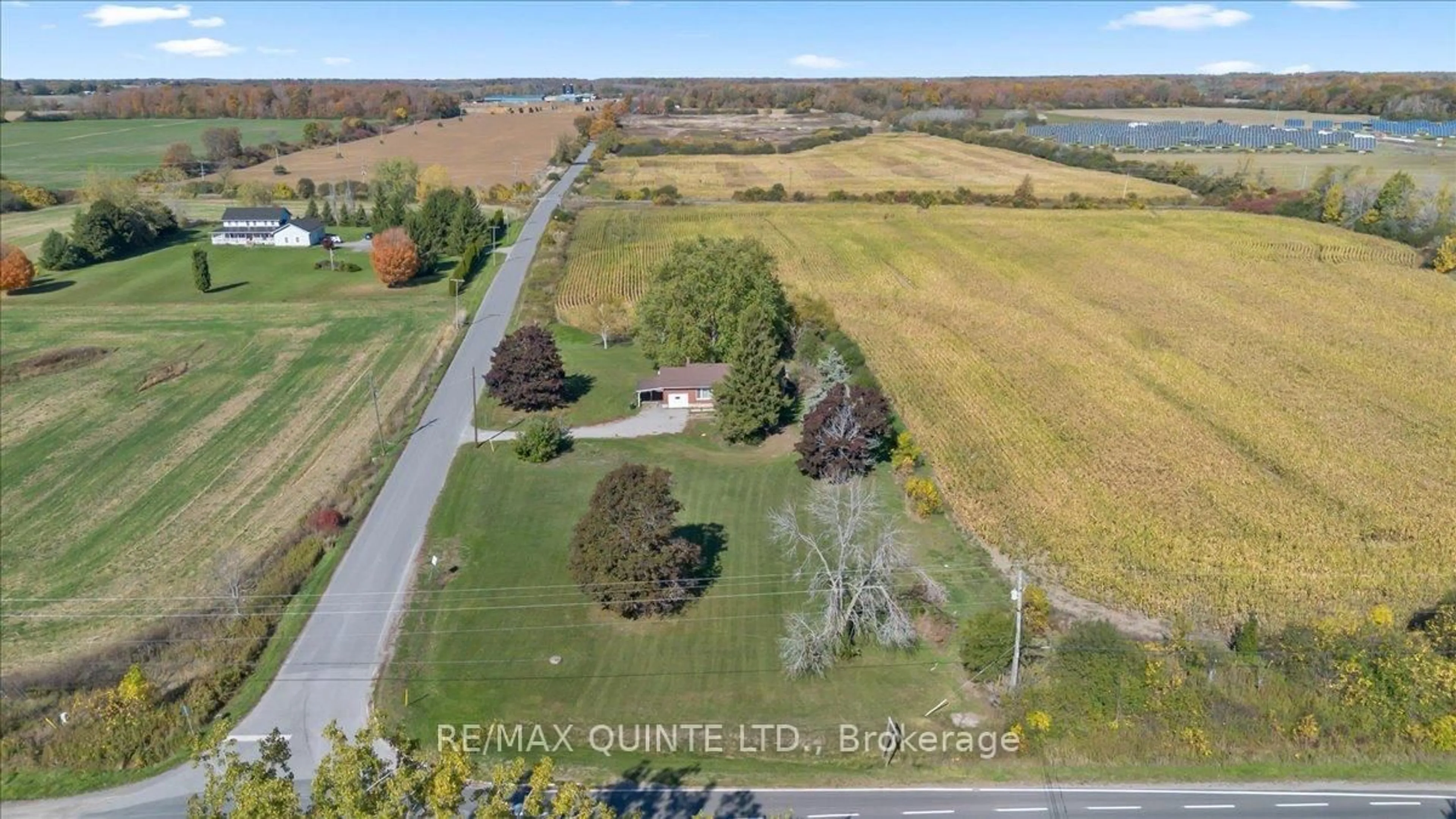 A pic from outside/outdoor area/front of a property/back of a property/a pic from drone, water/lake/river/ocean view for 18 Conley Rd, Prince Edward County Ontario K0K 1G0