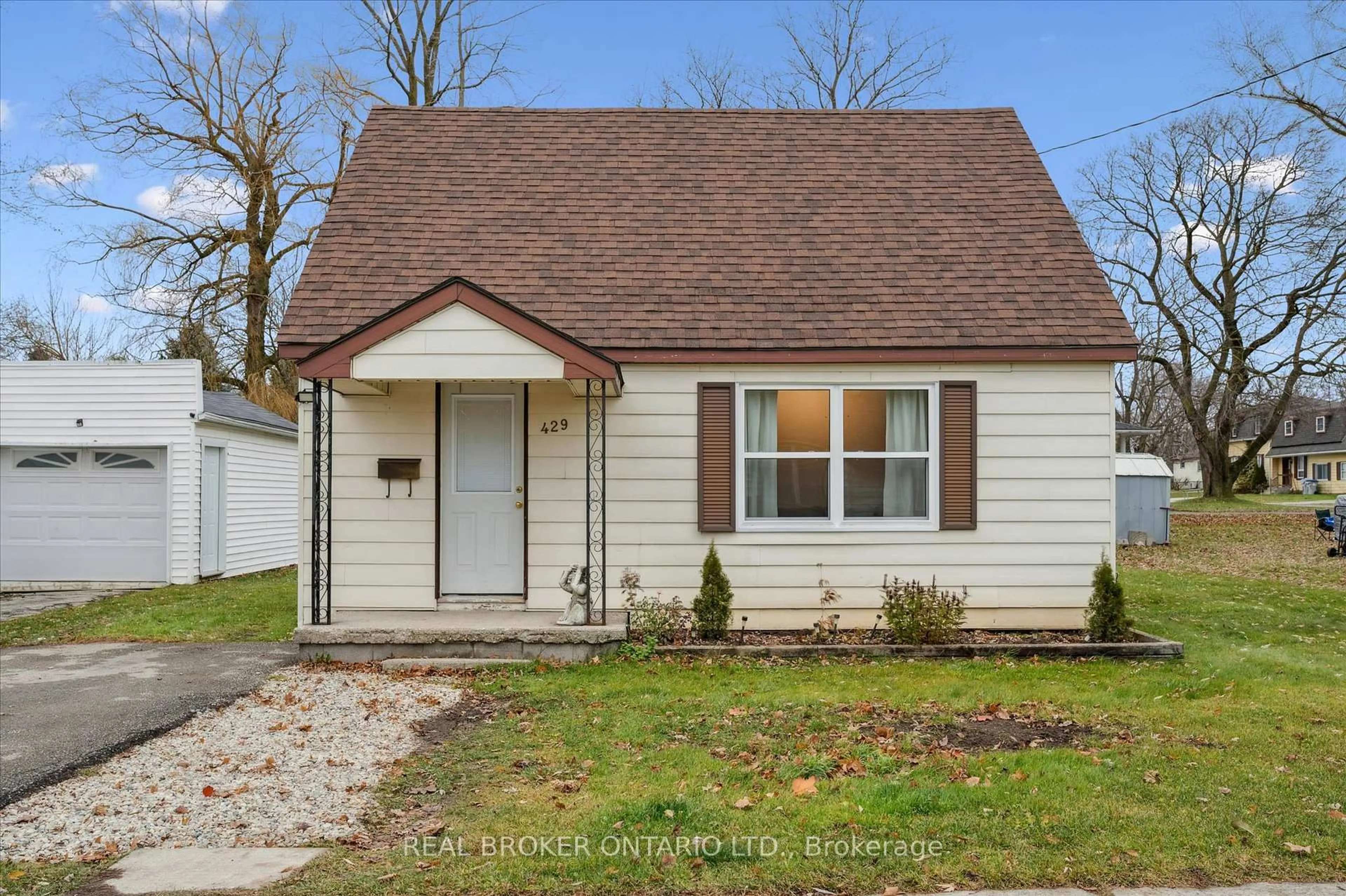 Home with vinyl exterior material, street for 429 Clayton St, North Perth Ontario N4W 2G4