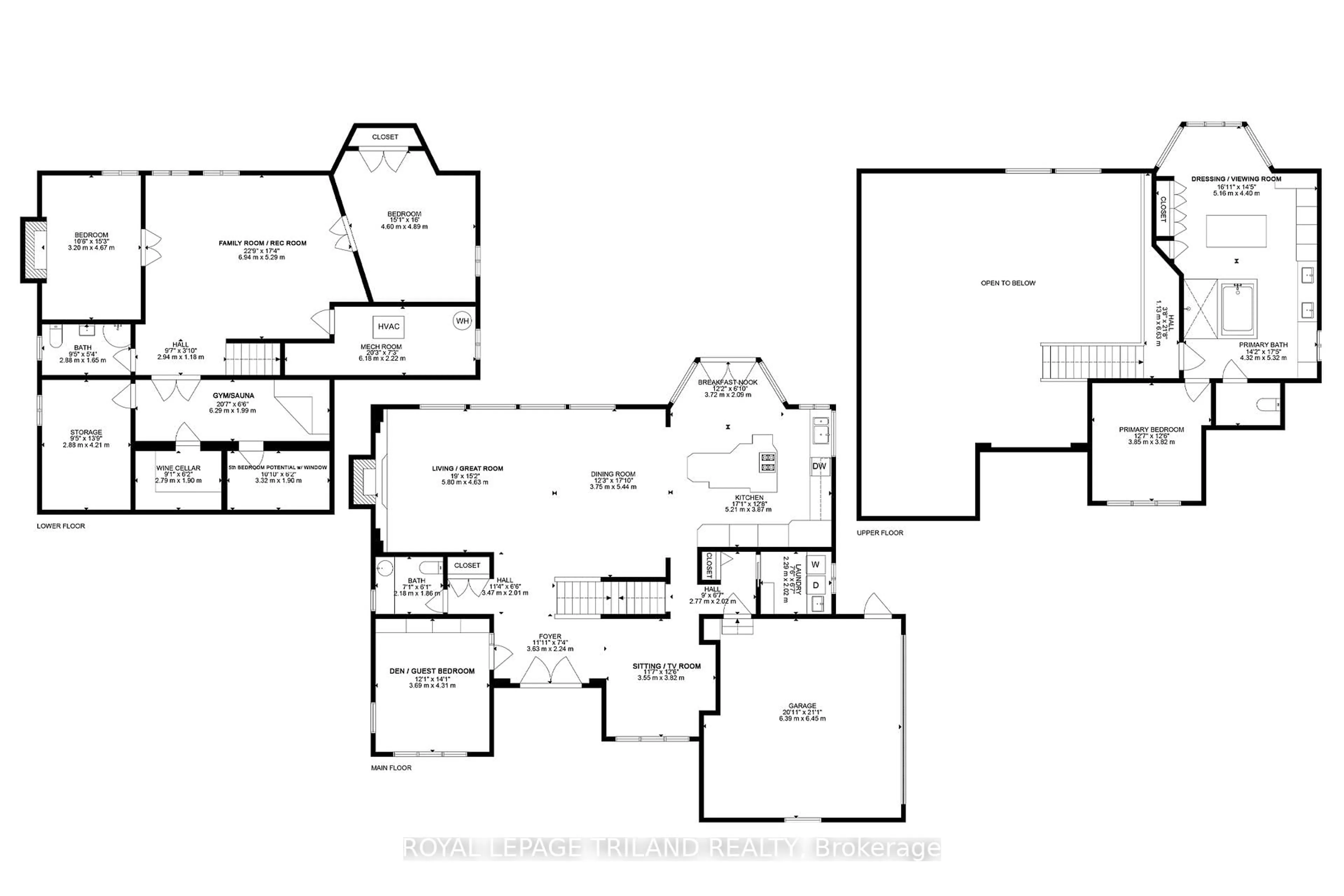 Floor plan for 10016 The Trail, Lambton Shores Ontario N0M 1T0