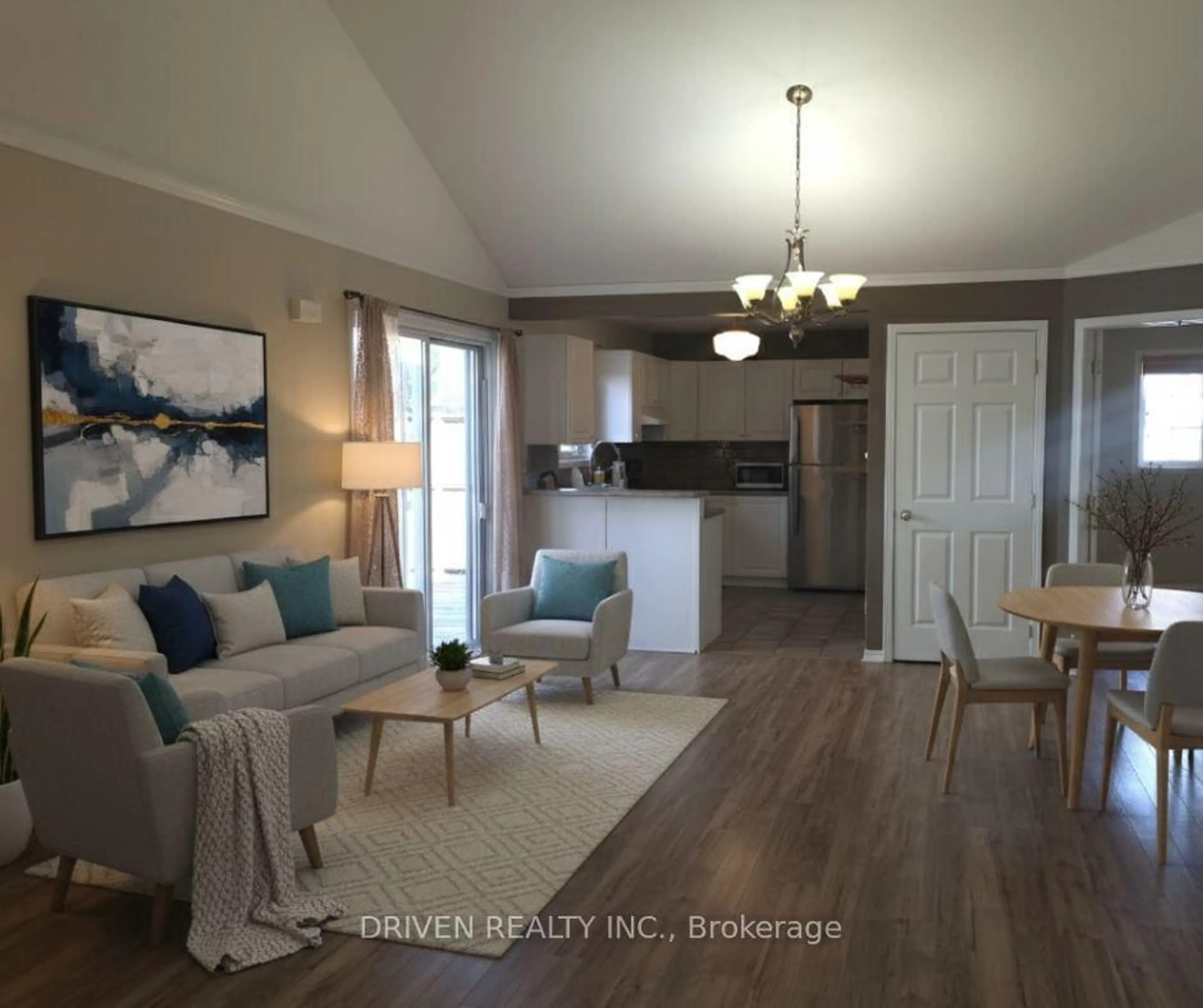 Living room with furniture, wood/laminate floor for 234 Hemlock Cres, Cornwall Ontario K6H 7M2