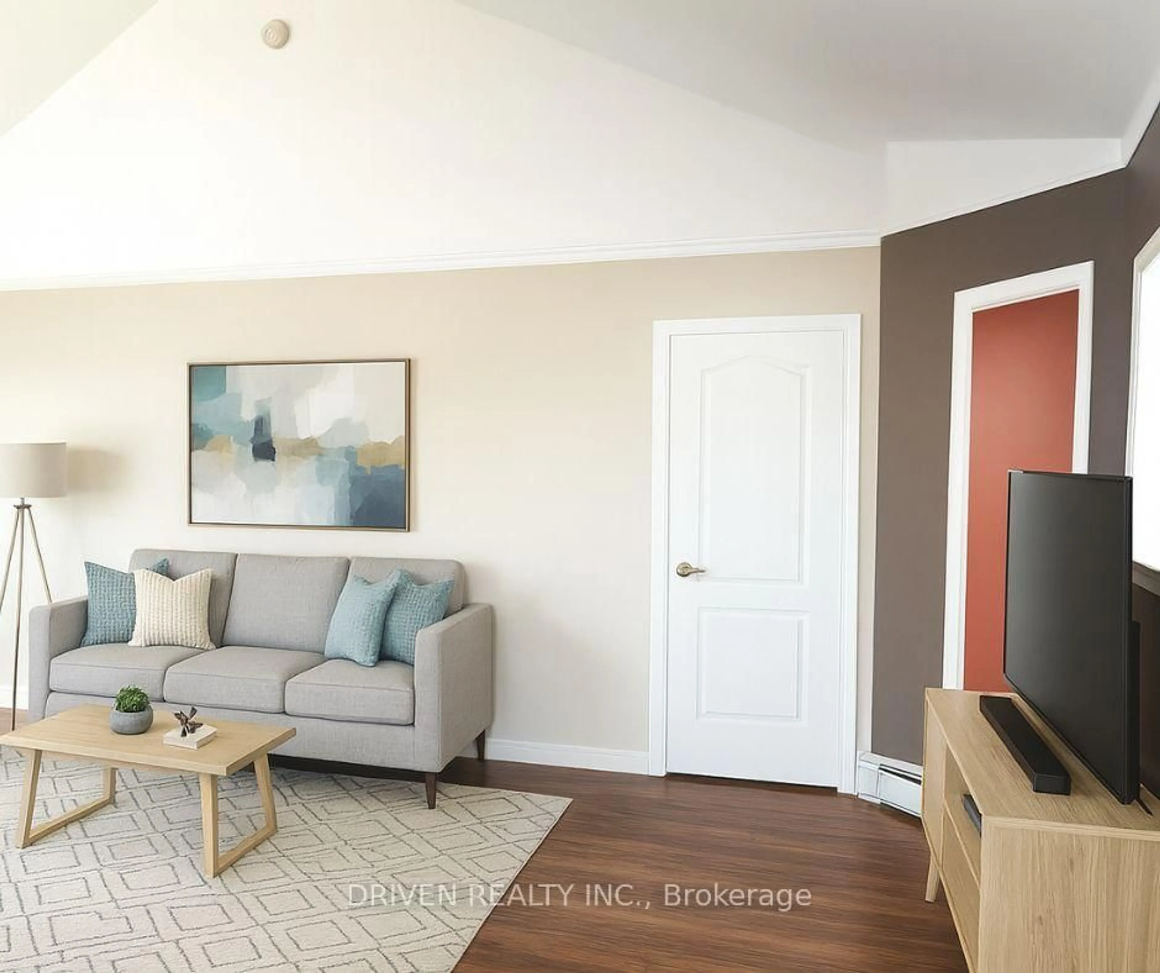 Living room with furniture, wood/laminate floor for 234 Hemlock Cres, Cornwall Ontario K6H 7M2