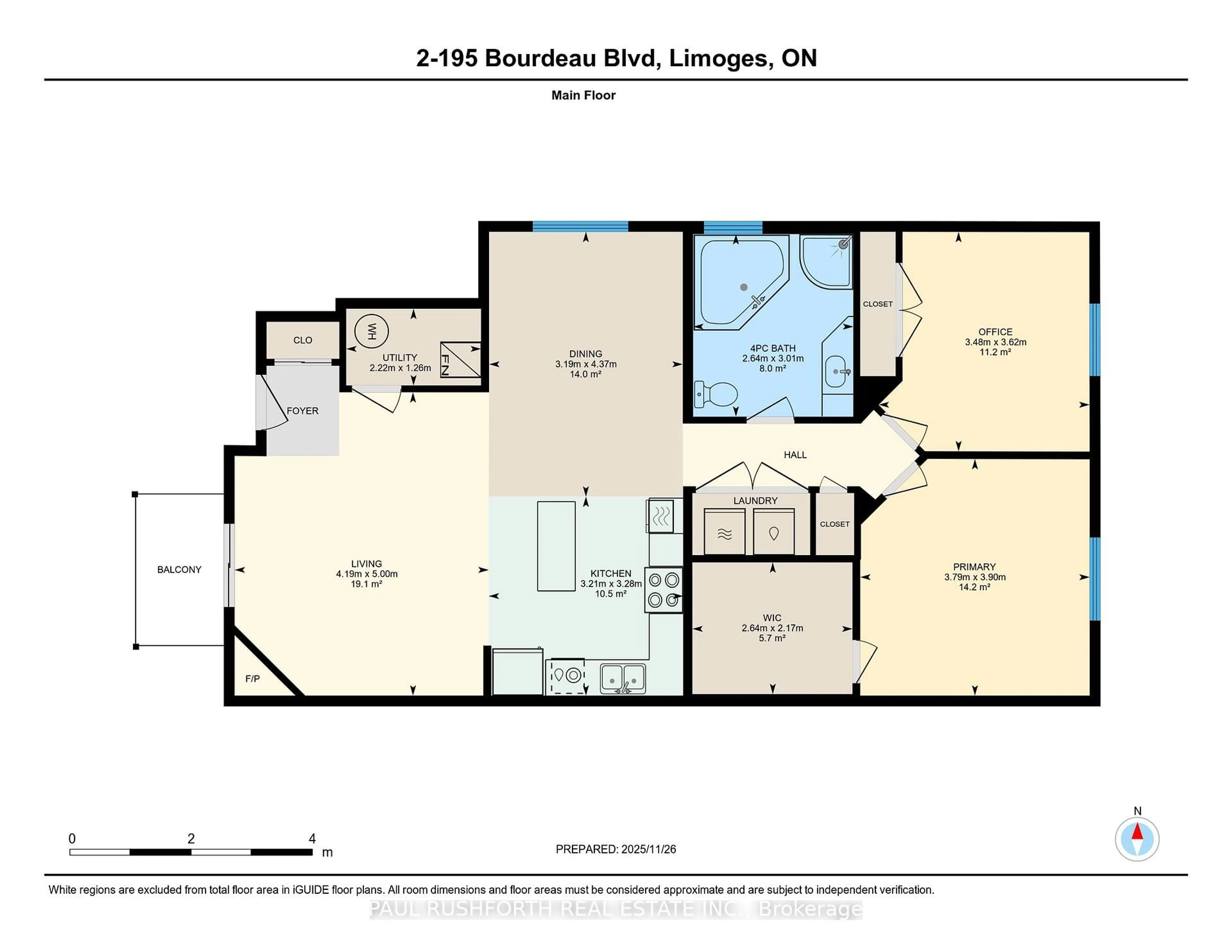 Floor plan for 195 Bourdeau Blvd #2, The Nation Ontario K0A 2M0