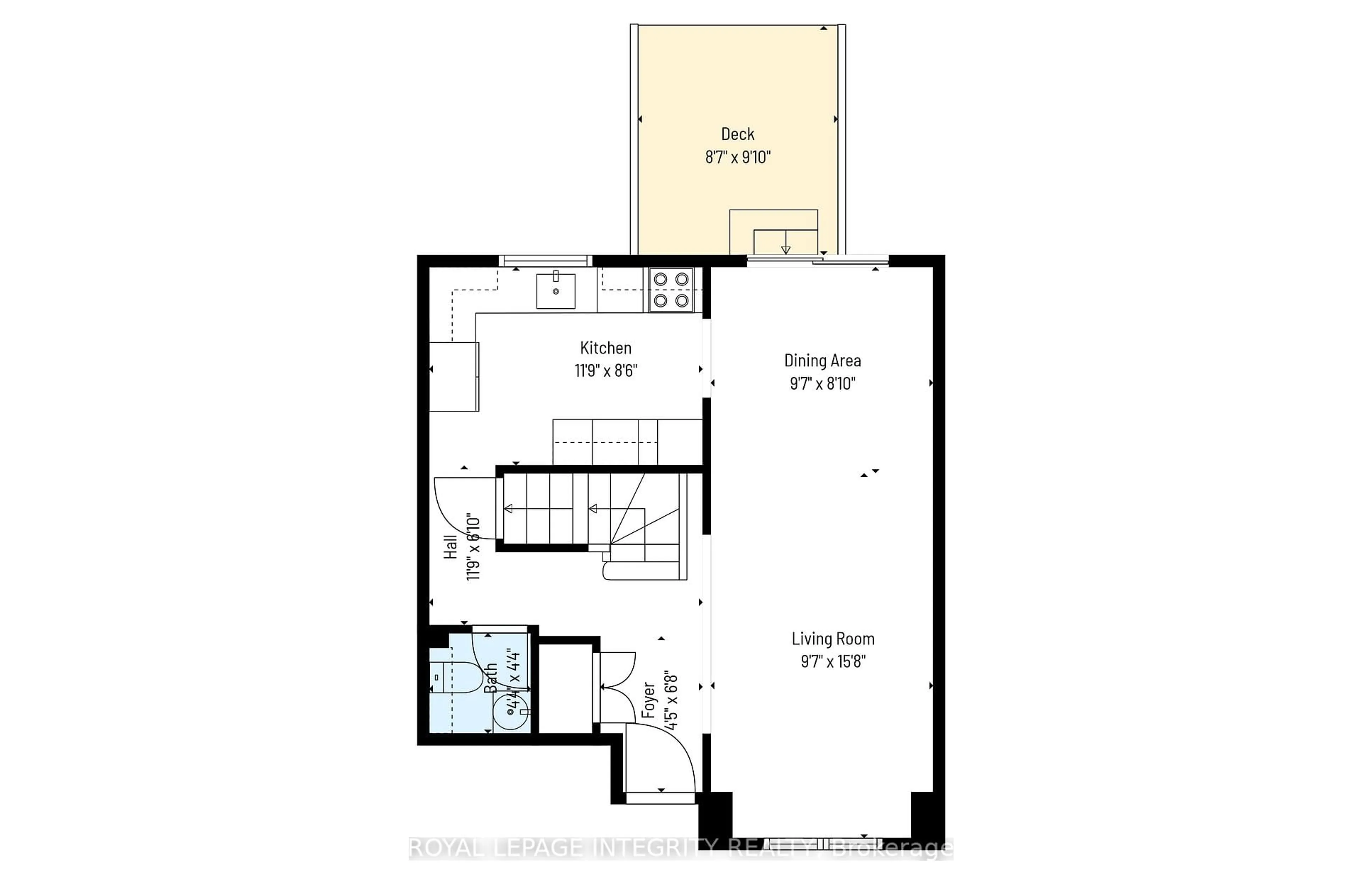 Floor plan for 45 Raftus Sq, Ottawa Ontario K2J 2K9