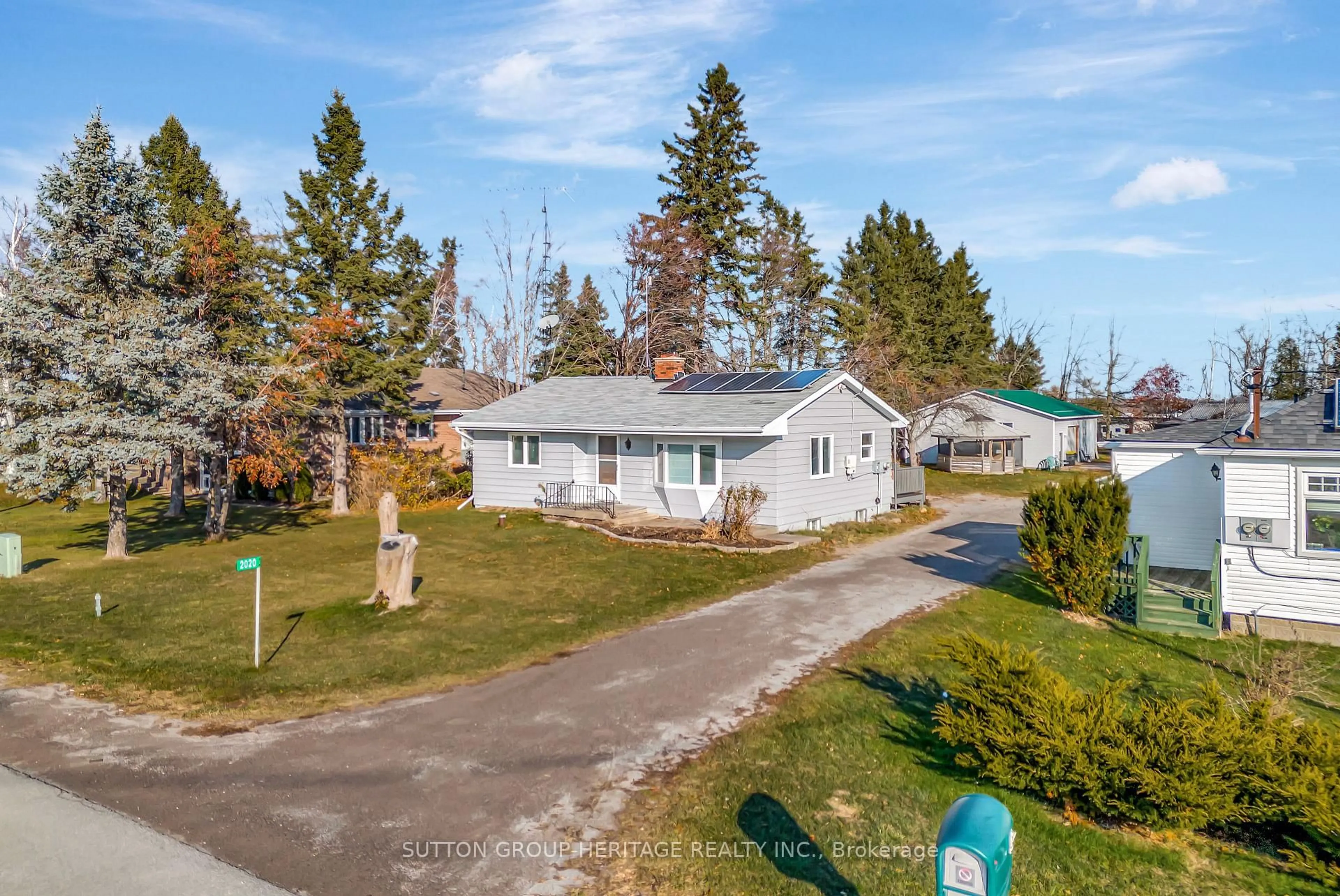 A pic from outside/outdoor area/front of a property/back of a property/a pic from drone, street for 2020 Sturgeon Rd, Kawartha Lakes Ontario K0M 1L0
