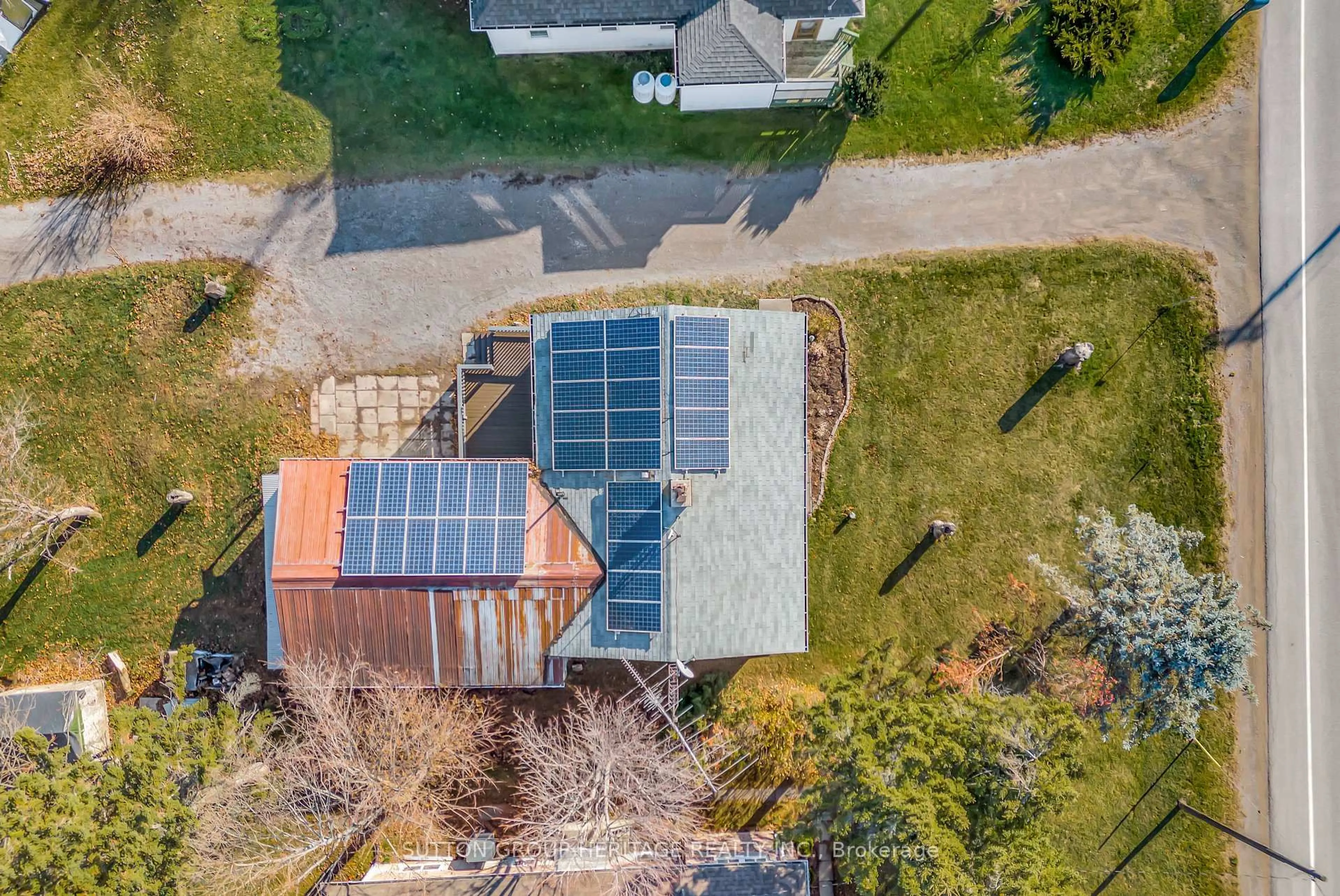A pic from outside/outdoor area/front of a property/back of a property/a pic from drone, street for 2020 Sturgeon Rd, Kawartha Lakes Ontario K0M 1L0