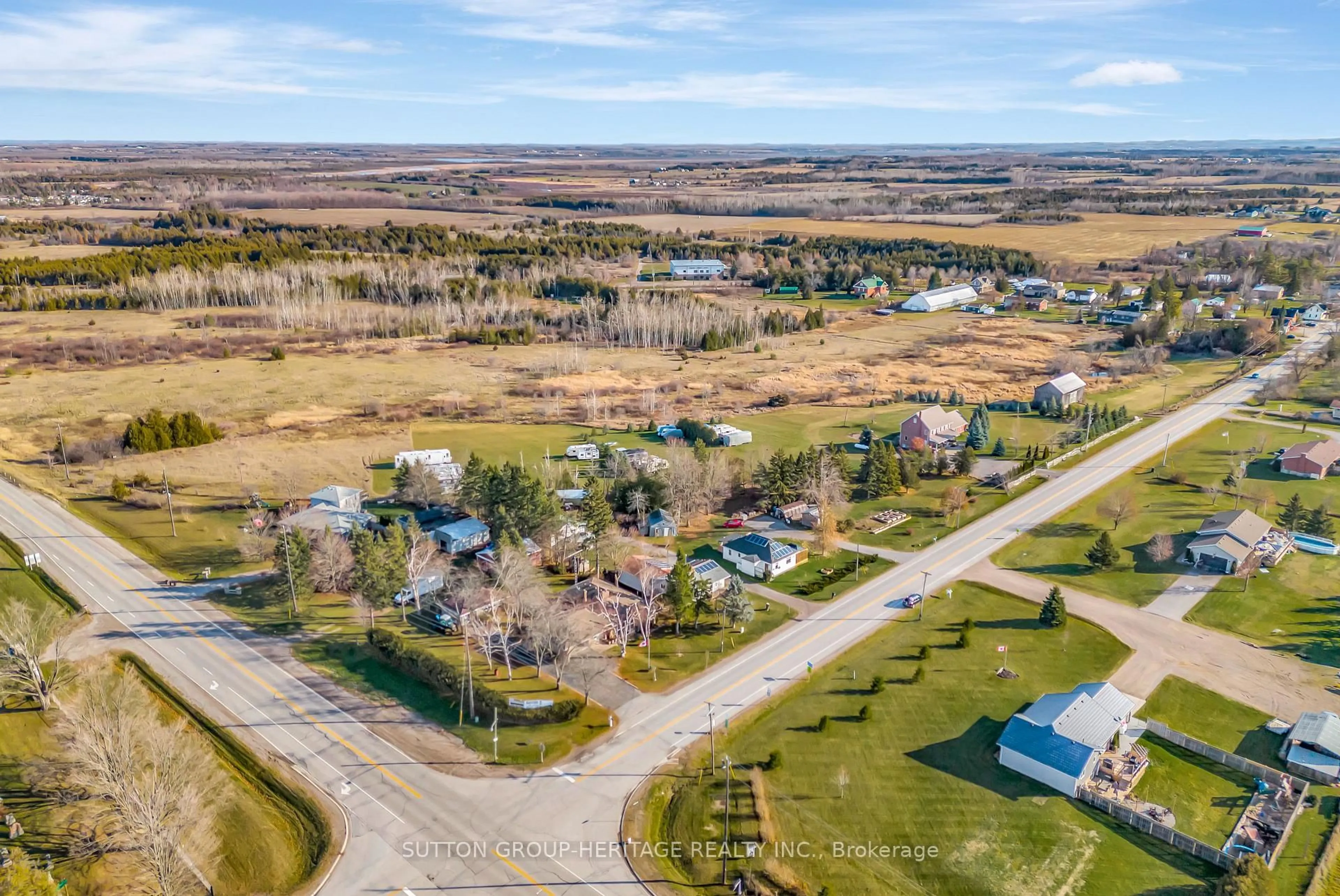 A pic from outside/outdoor area/front of a property/back of a property/a pic from drone, street for 2020 Sturgeon Rd, Kawartha Lakes Ontario K0M 1L0